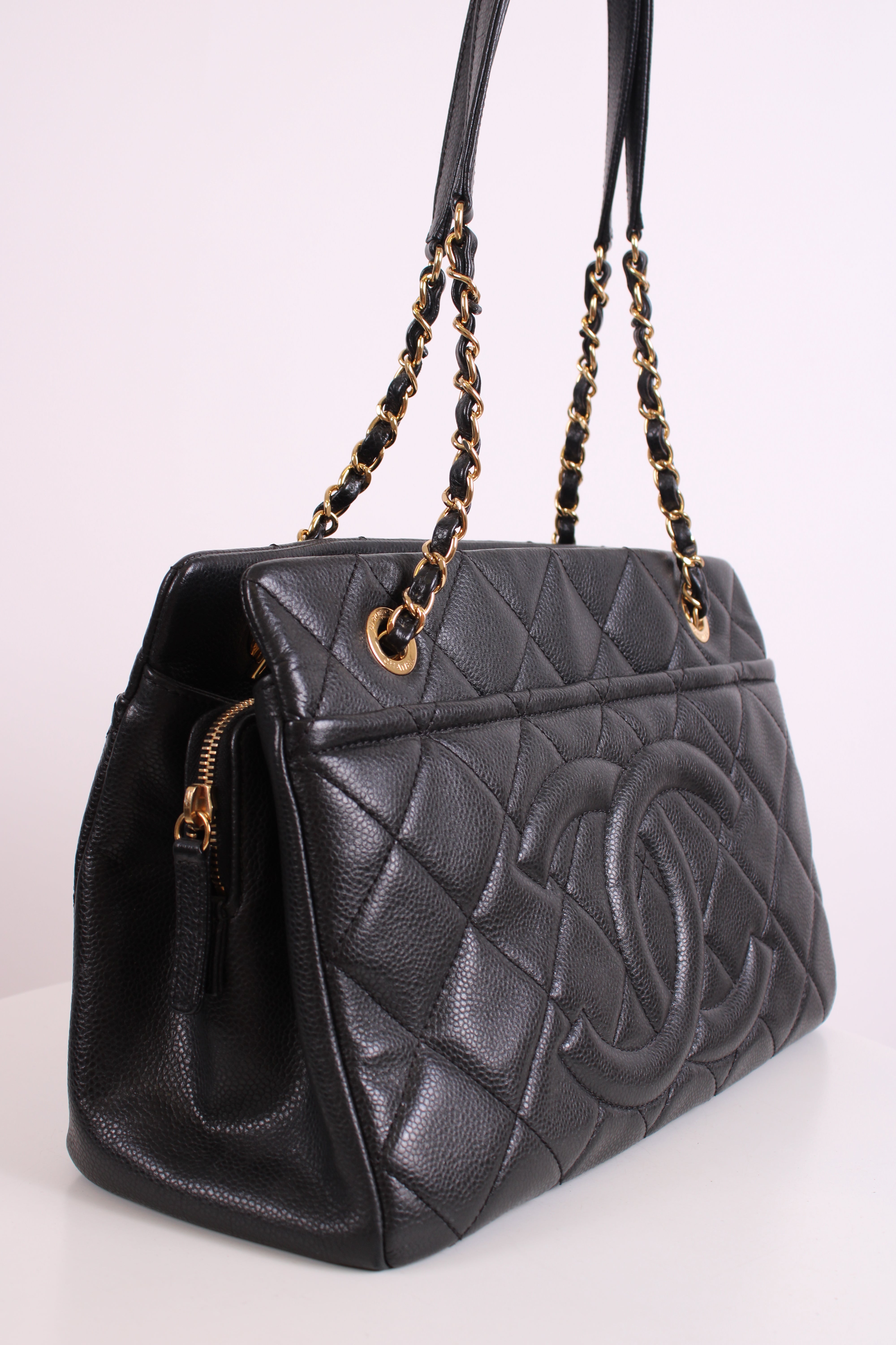 Chanel Timeless CC Caviar Tote Black