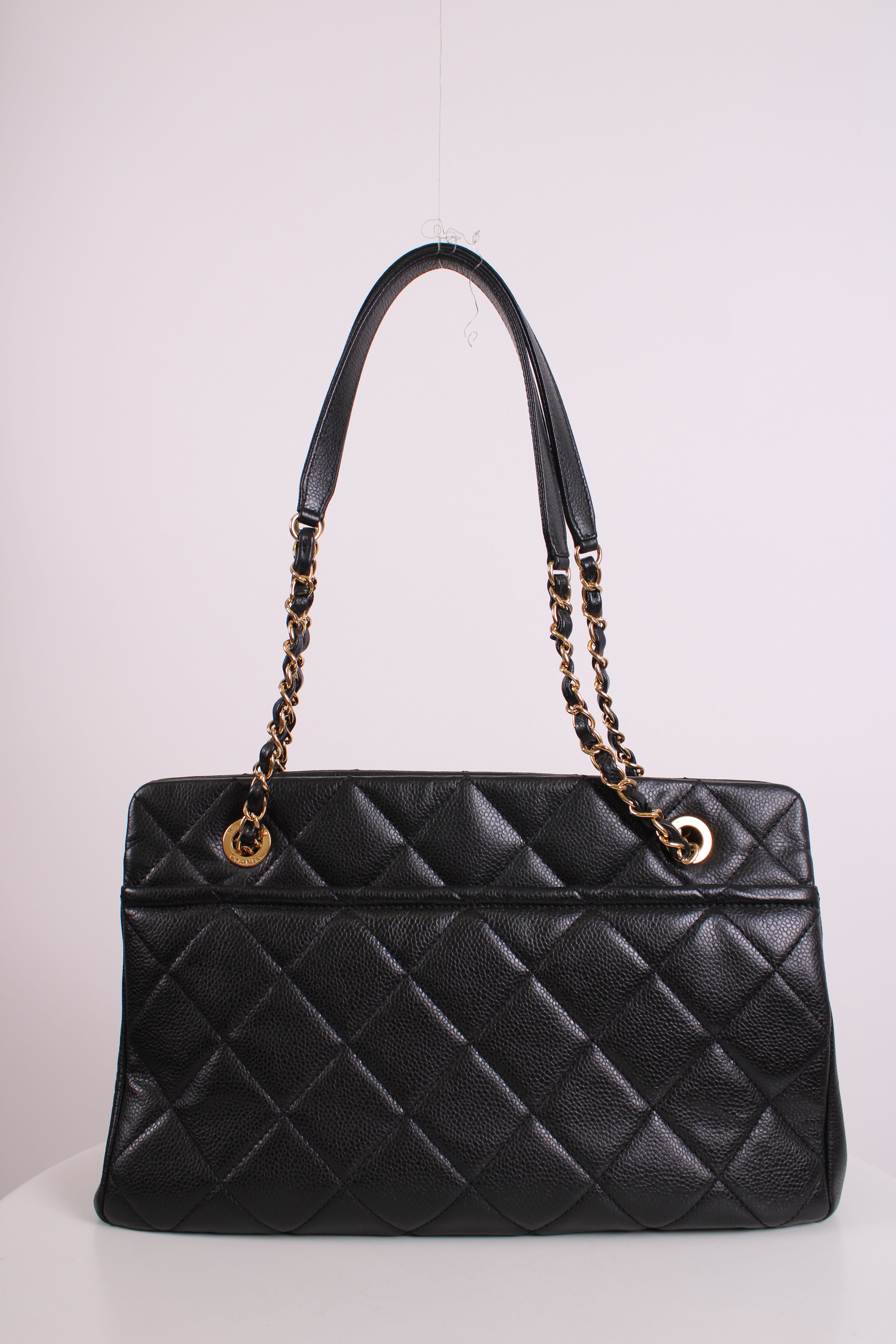 Chanel Timeless CC Caviar Tote Black