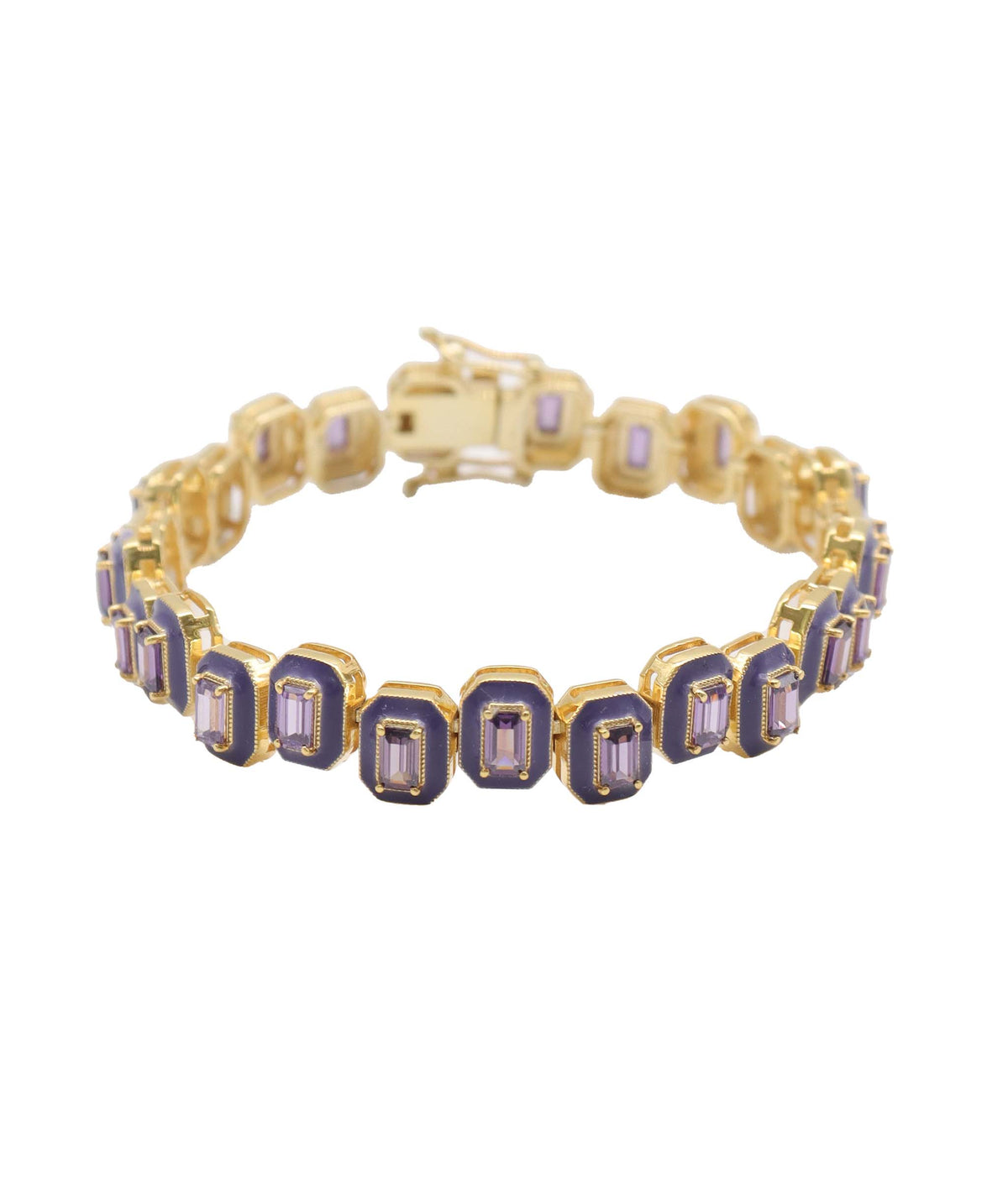 Stoa - 11crts Amethyst Emerald Bracelet HOA006