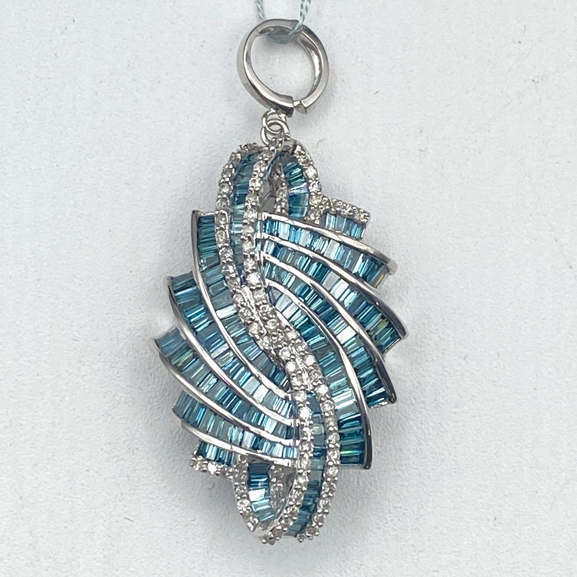 50517 K18WK14W Diamond Pen Top D4.00 13.9g