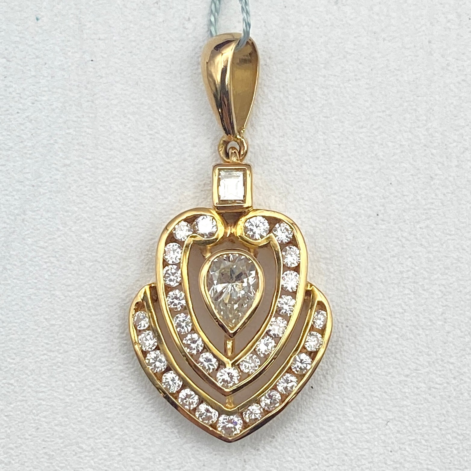 49645 K18 diamond pen top D0.40 D0.62 4.2g