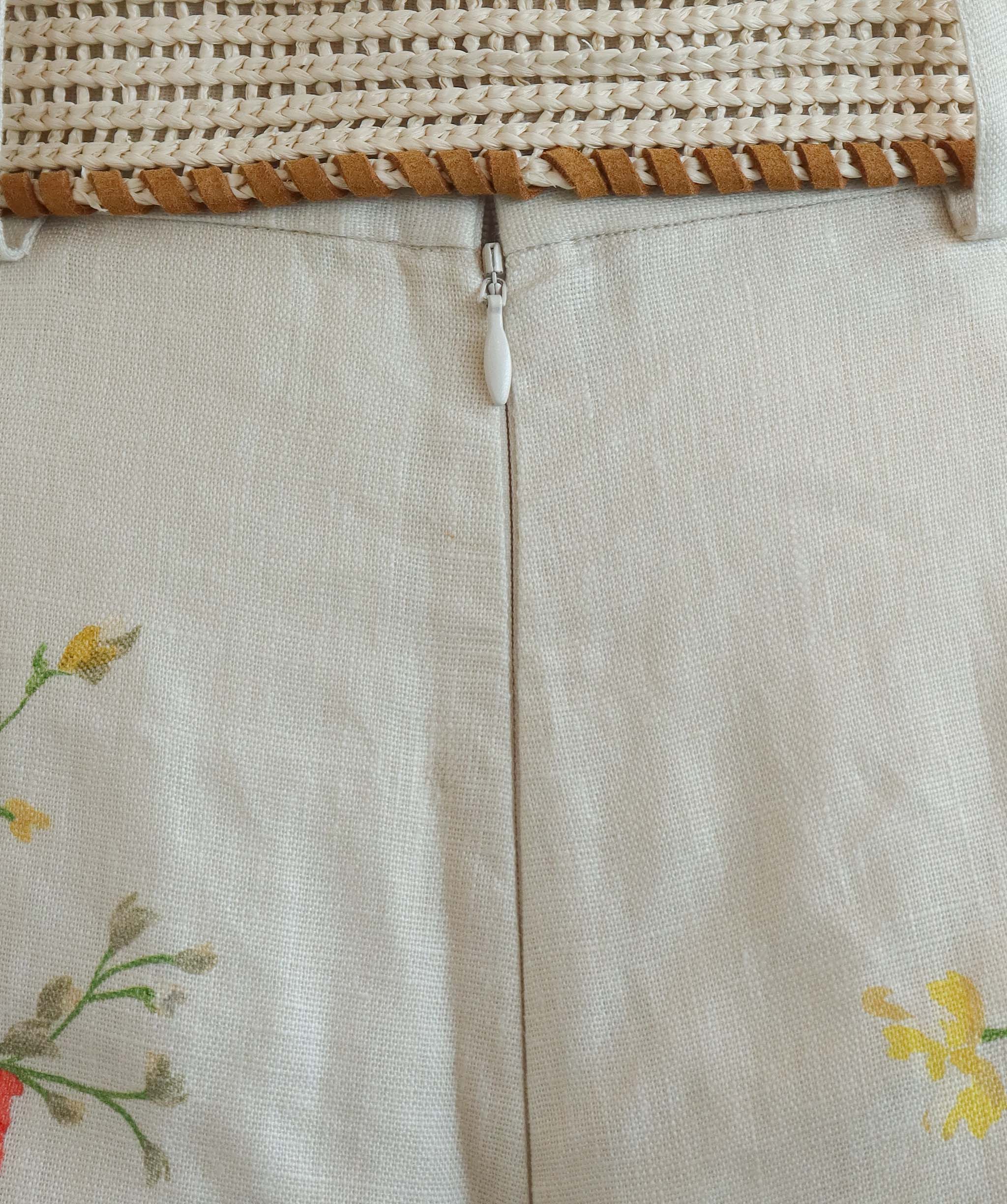 ZIMMERMANN SHORT WITH BELT BEIGE SIZE 0 ASC7255