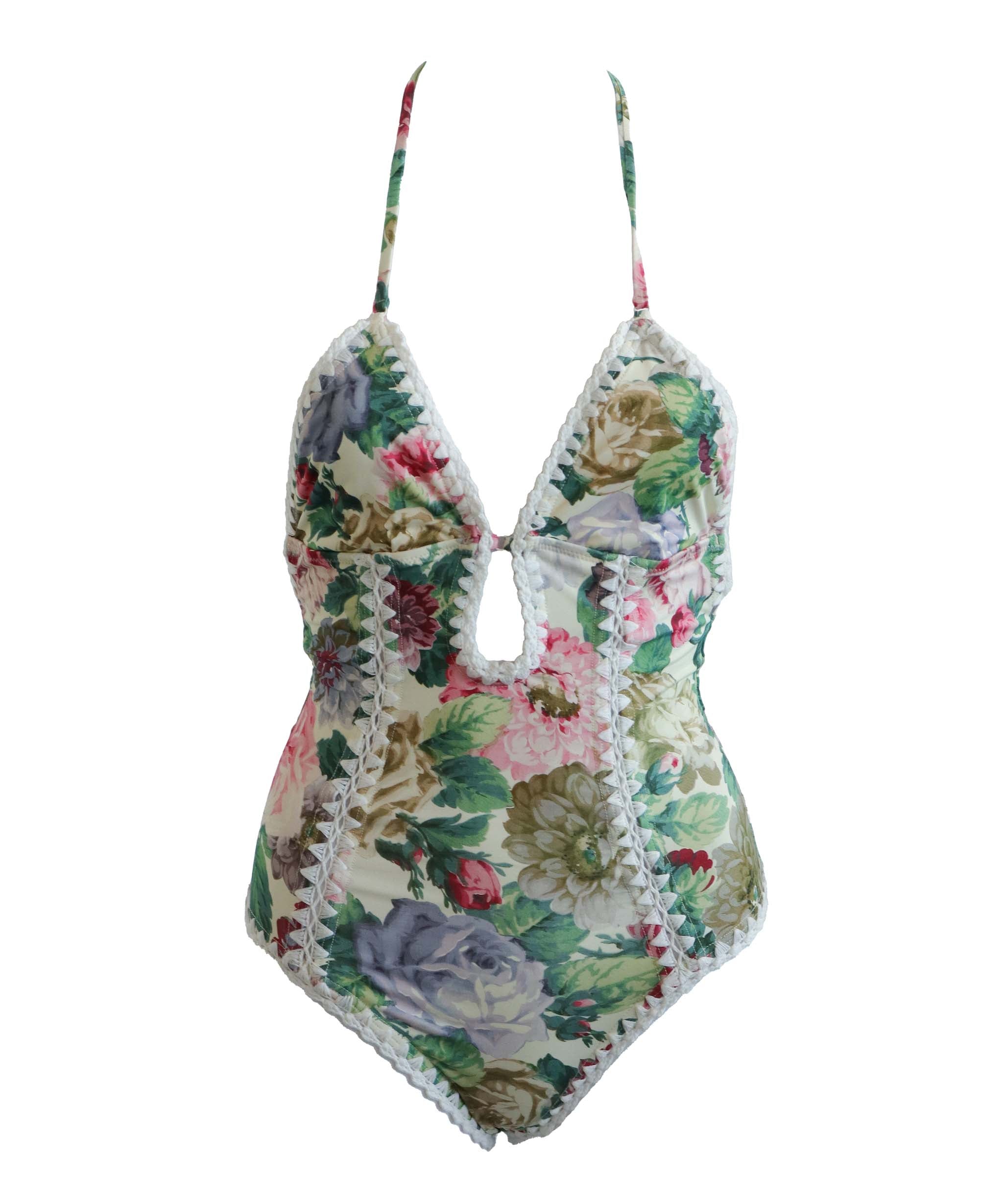 ZIMMERMANN SWIMWEAR ROSE FLORAL SIZE US 2-4 ASC7277