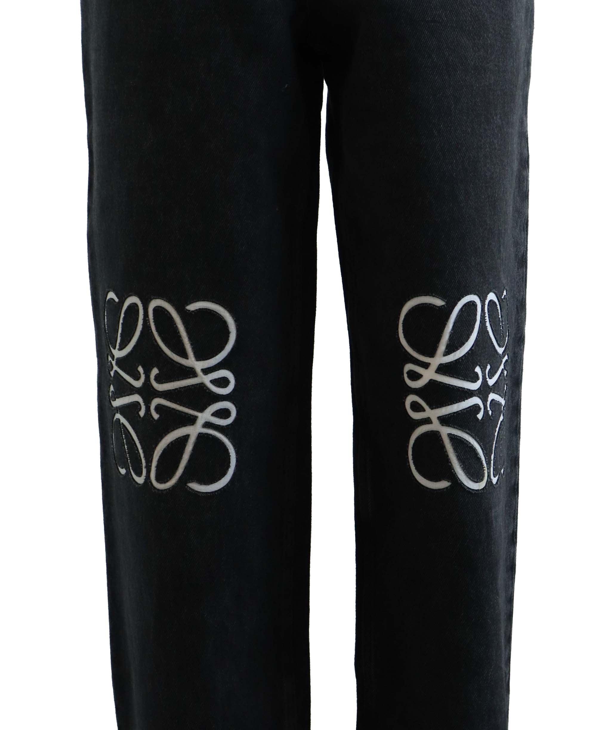 LOEWE BLACK PANTS BLACK SIZE 32 ASC7257