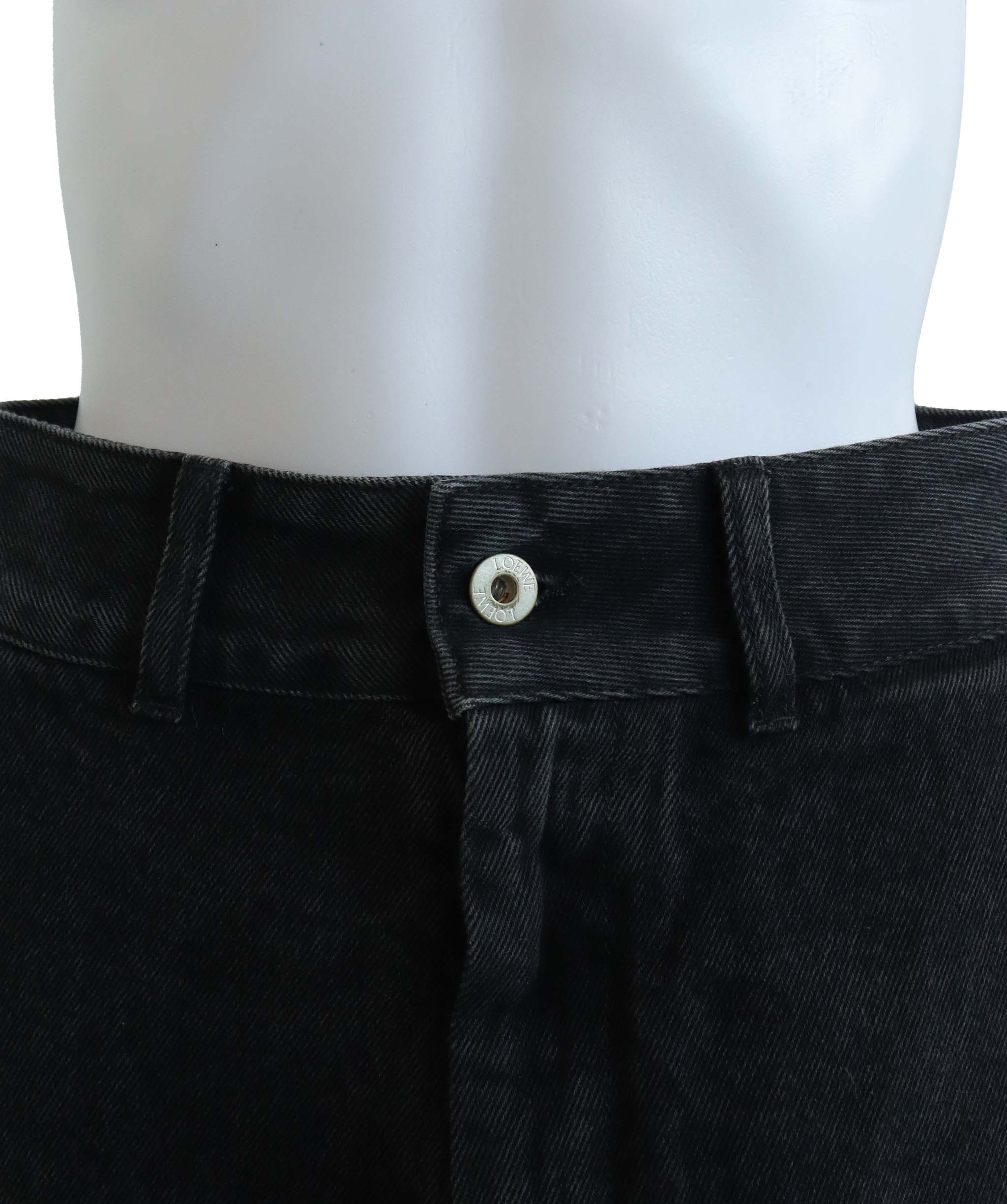 LOEWE BLACK PANTS BLACK SIZE 32 ASC7257
