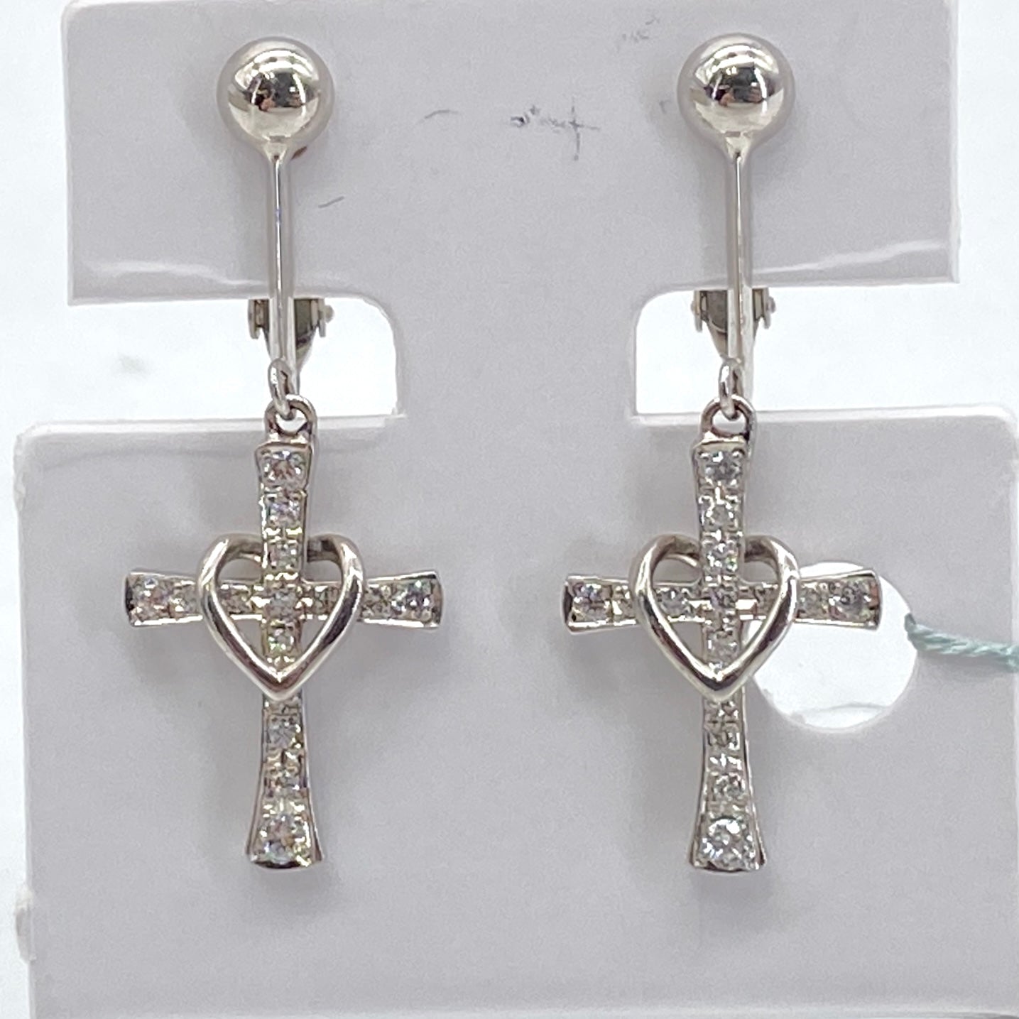 50274 K18WK14W Diamond Earrings D0.11*2 2.9g