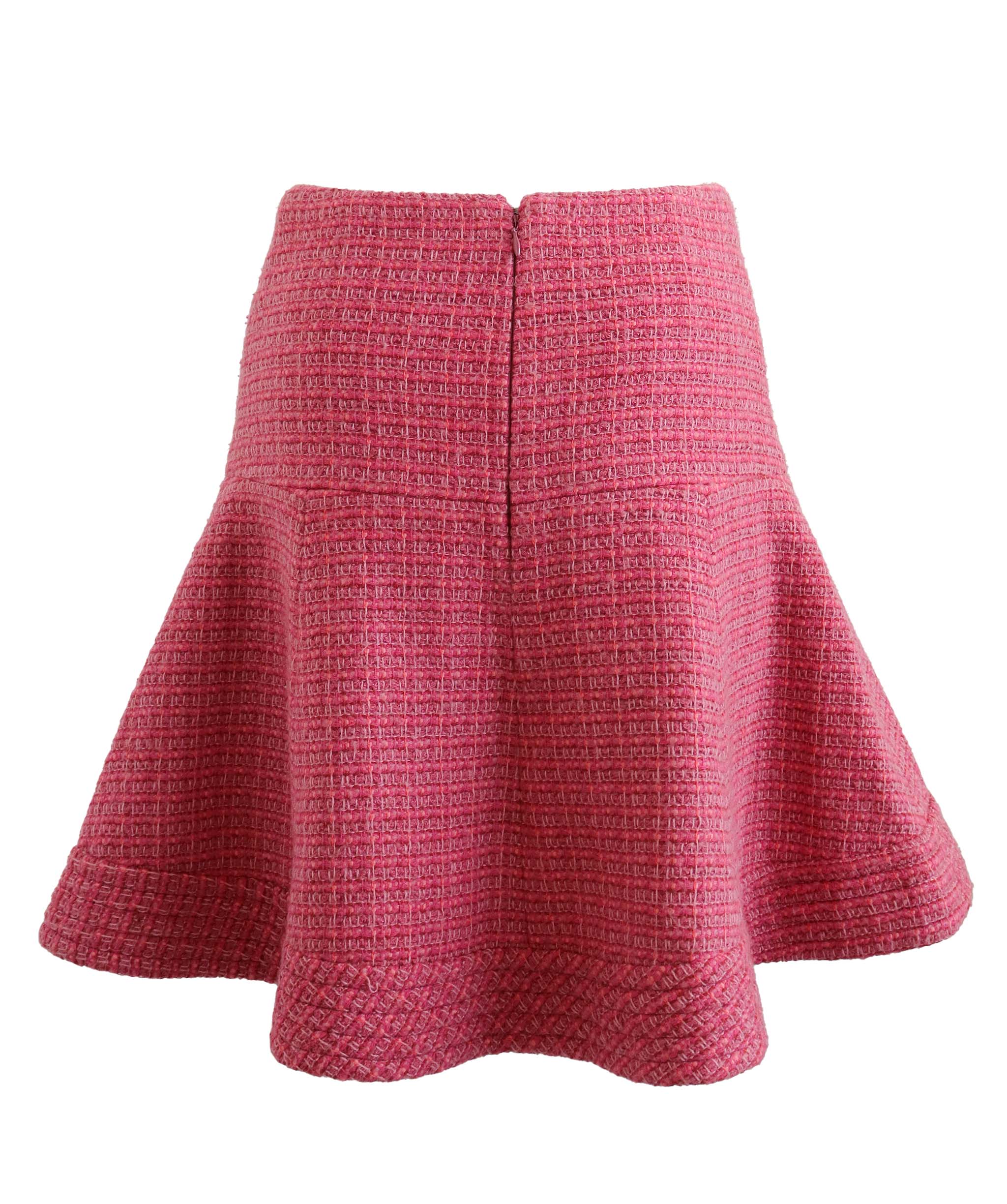 CHANEL TWEED PNK SKIRT PINK SIZE 36 ASC7268