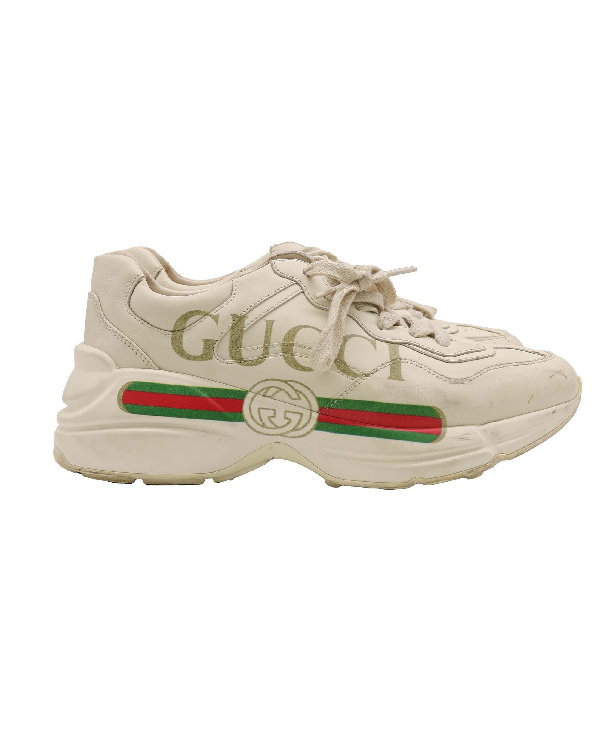 GUCCI RHYTON SNEAKERS WHITE SIZE 38 ASC7307