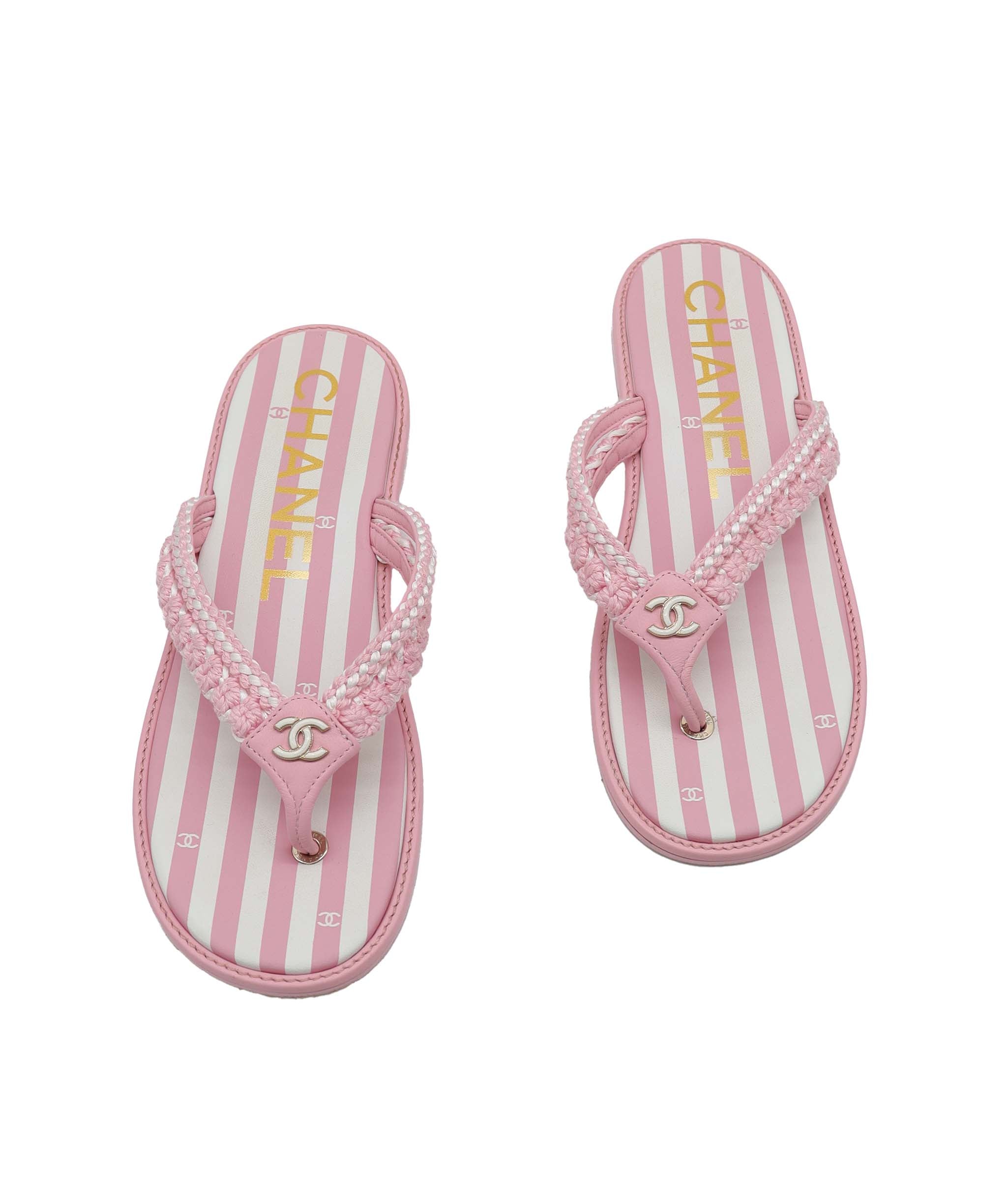 CHANEL SANDALS PINK SIZE 39 ASC7303