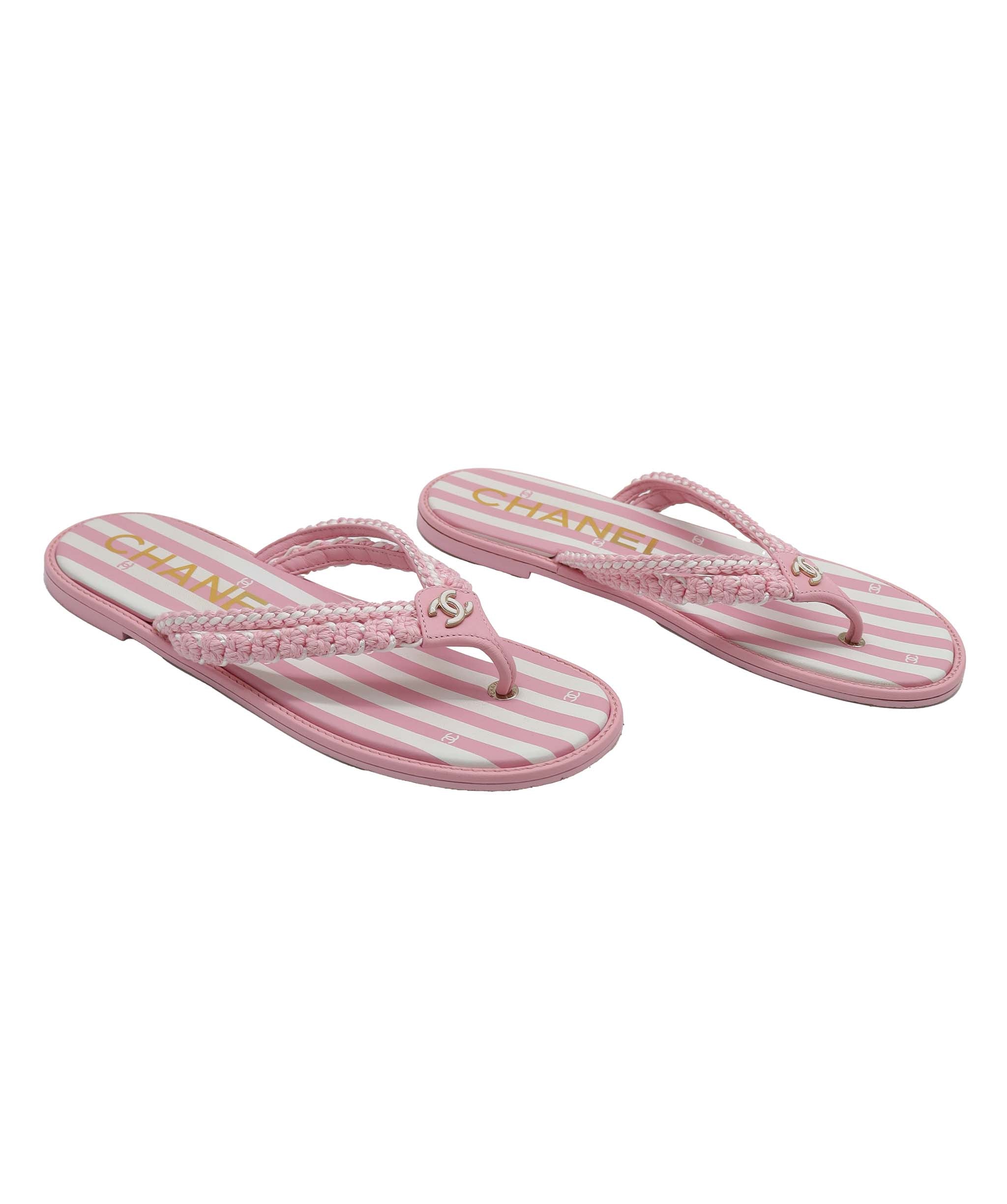 CHANEL SANDALS PINK SIZE 39 ASC7303