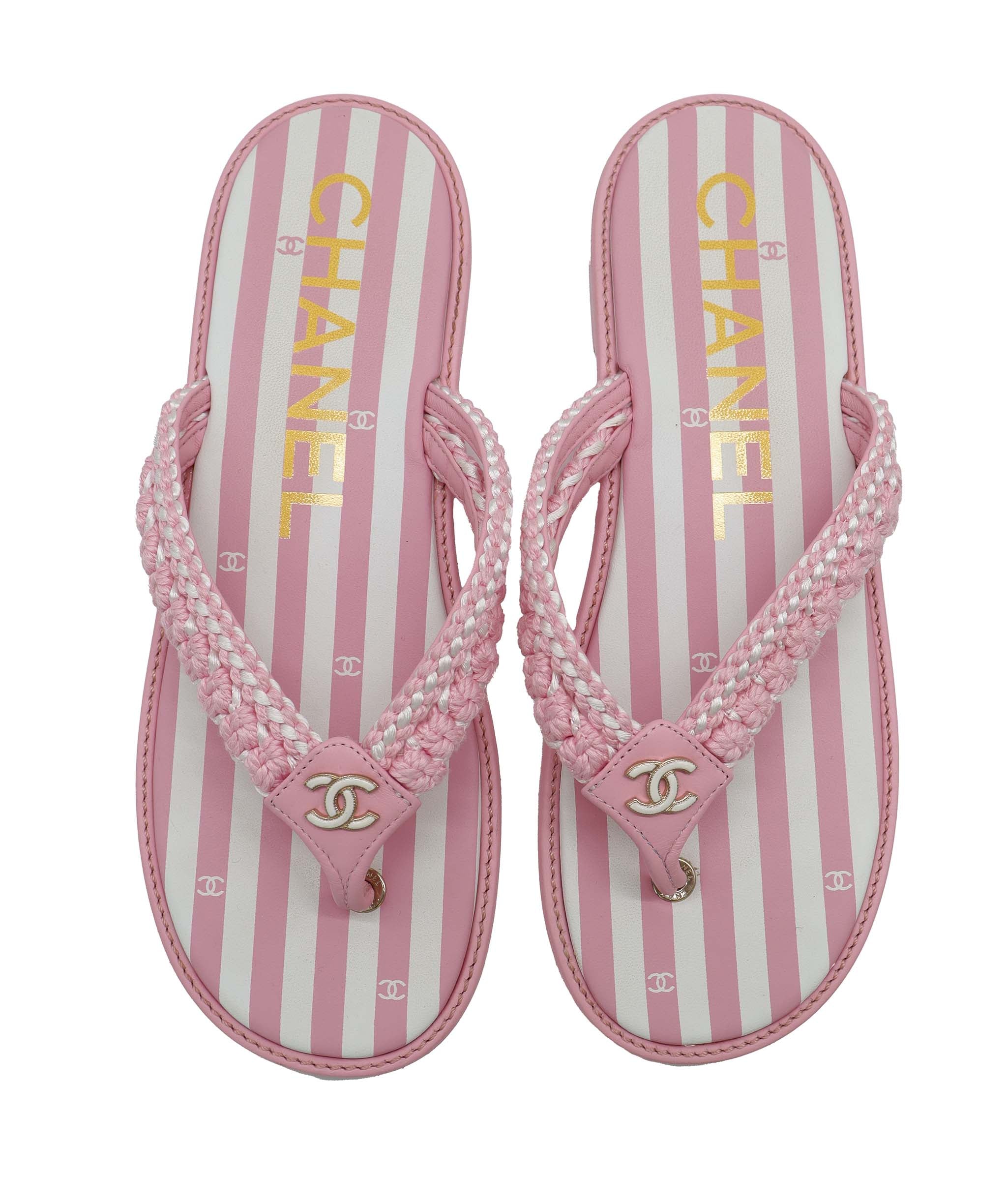 CHANEL SANDALS PINK SIZE 39 ASC7303