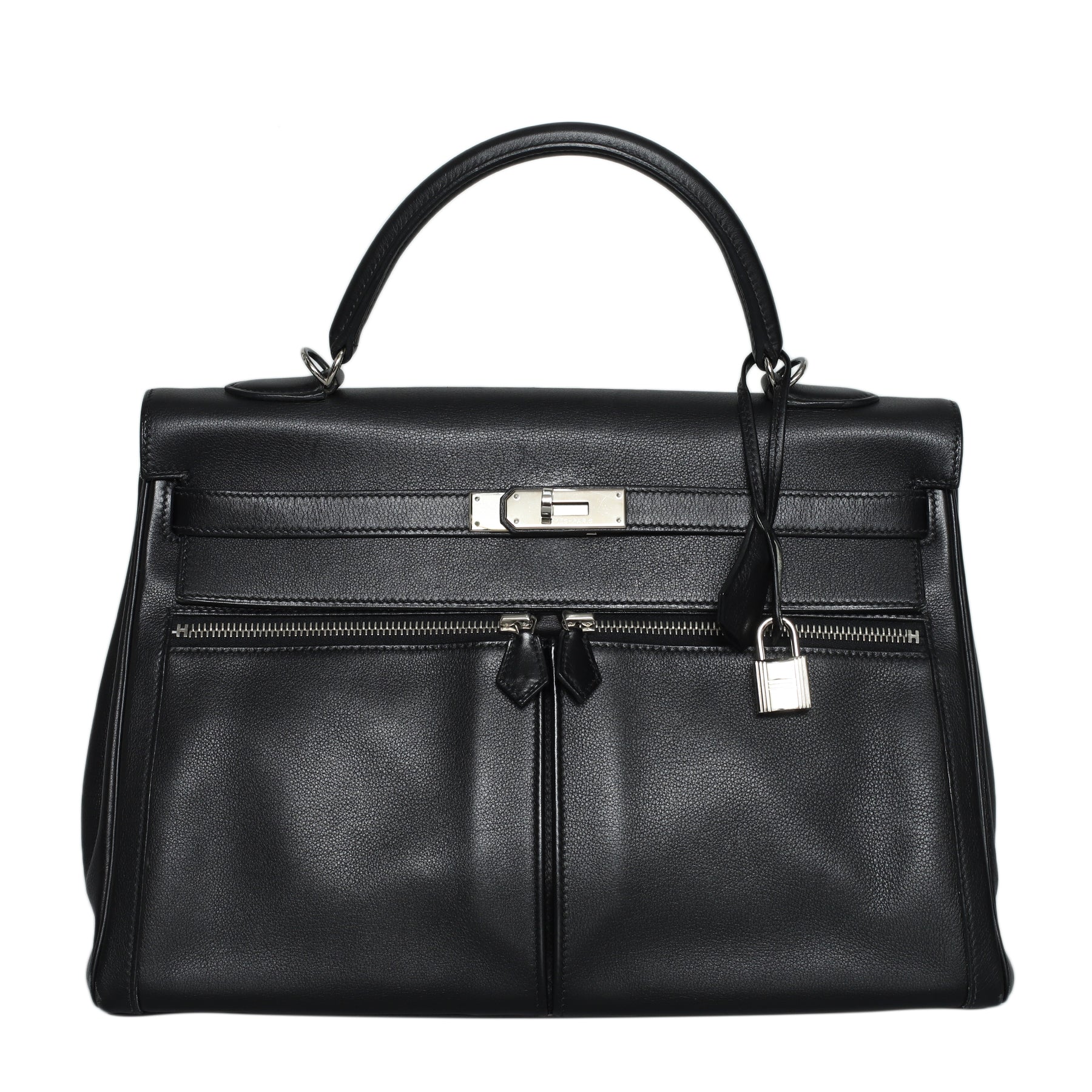 Hermès Swift Leather Kelly 35 Lakis Bag HER08327B