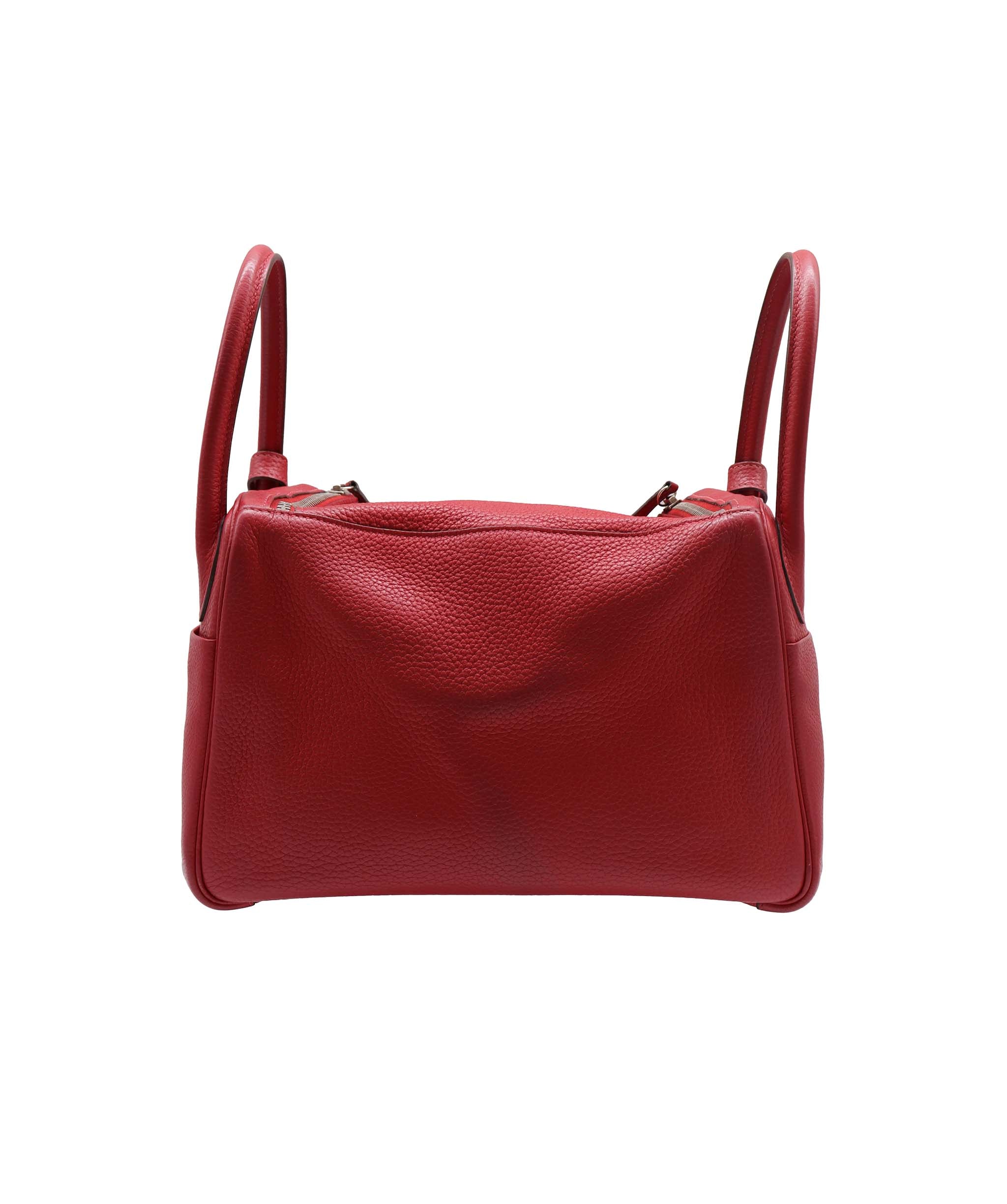 Hermes Lindy 30 Rouge Clemence PHW #T DXBA0068