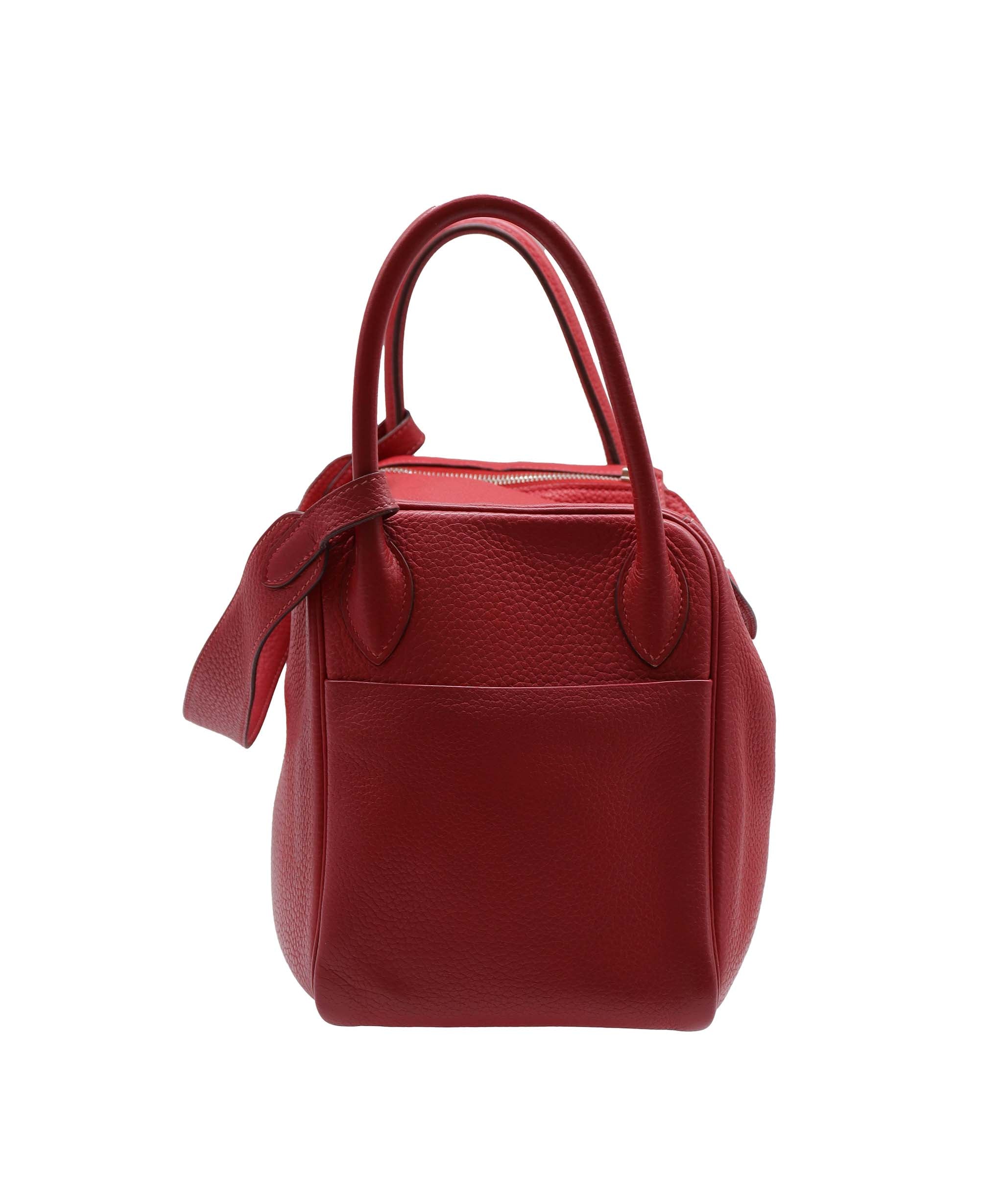 Hermes Lindy 30 Rouge Clemence PHW #T DXBA0068