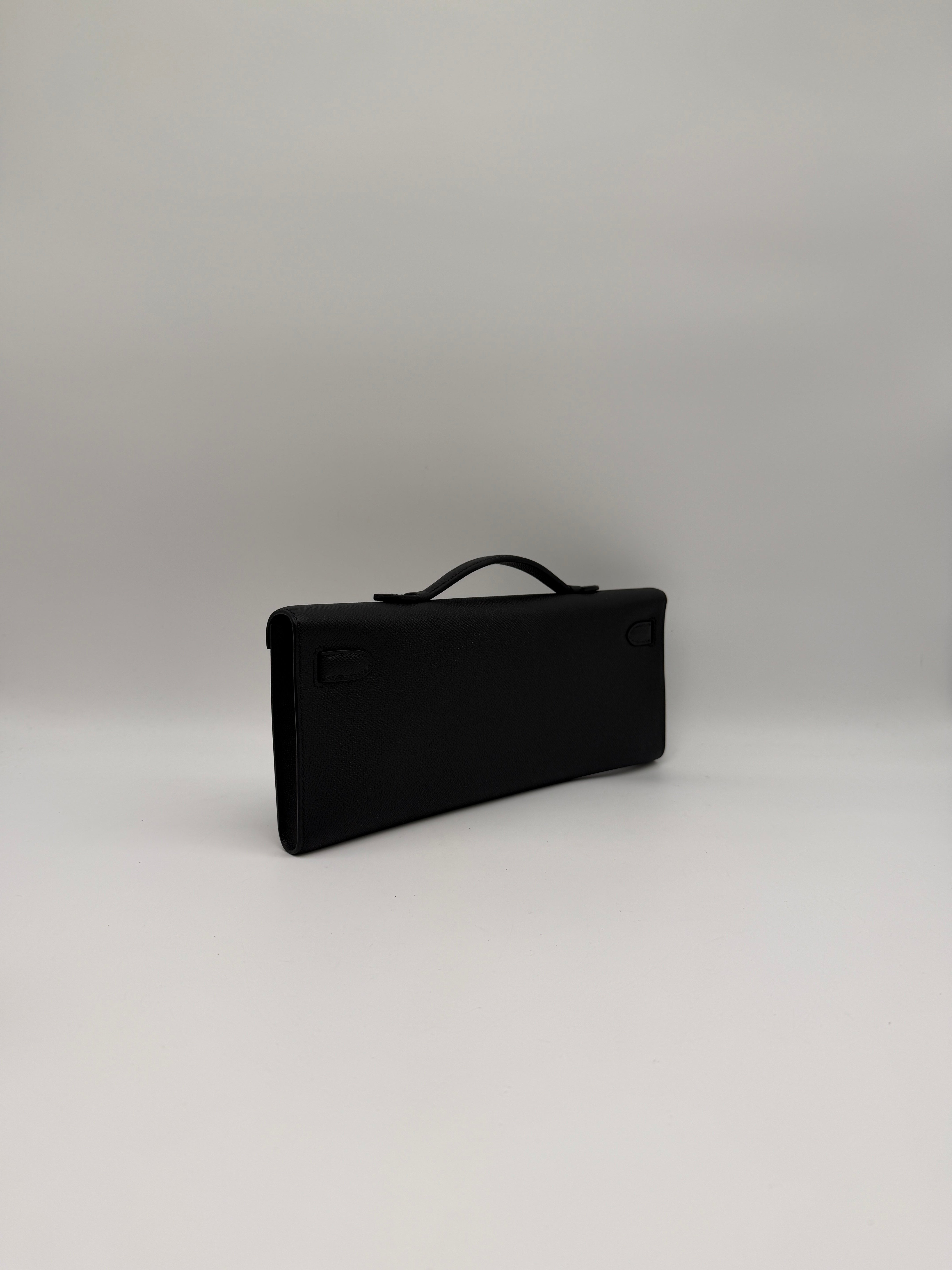 Hermès Kelly Cut Black Epsom Gold Hardware