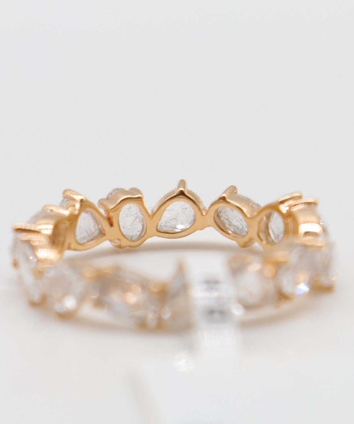 2.13ct EX WH PEAR ROSE CUT EX WH OVAL ROSE CUT R2558
