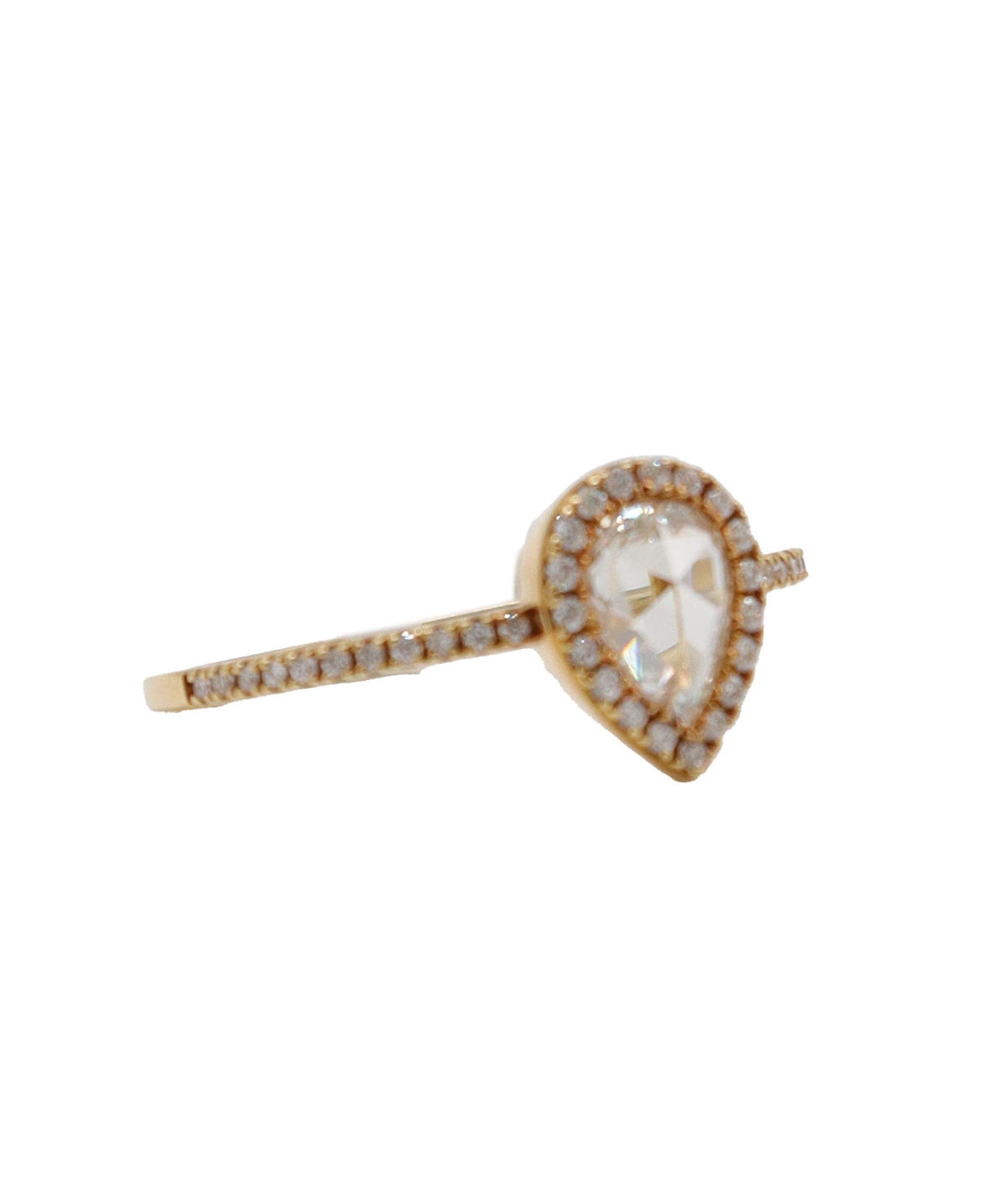 0.7ct EX WH PEAR RC WH SD R2489