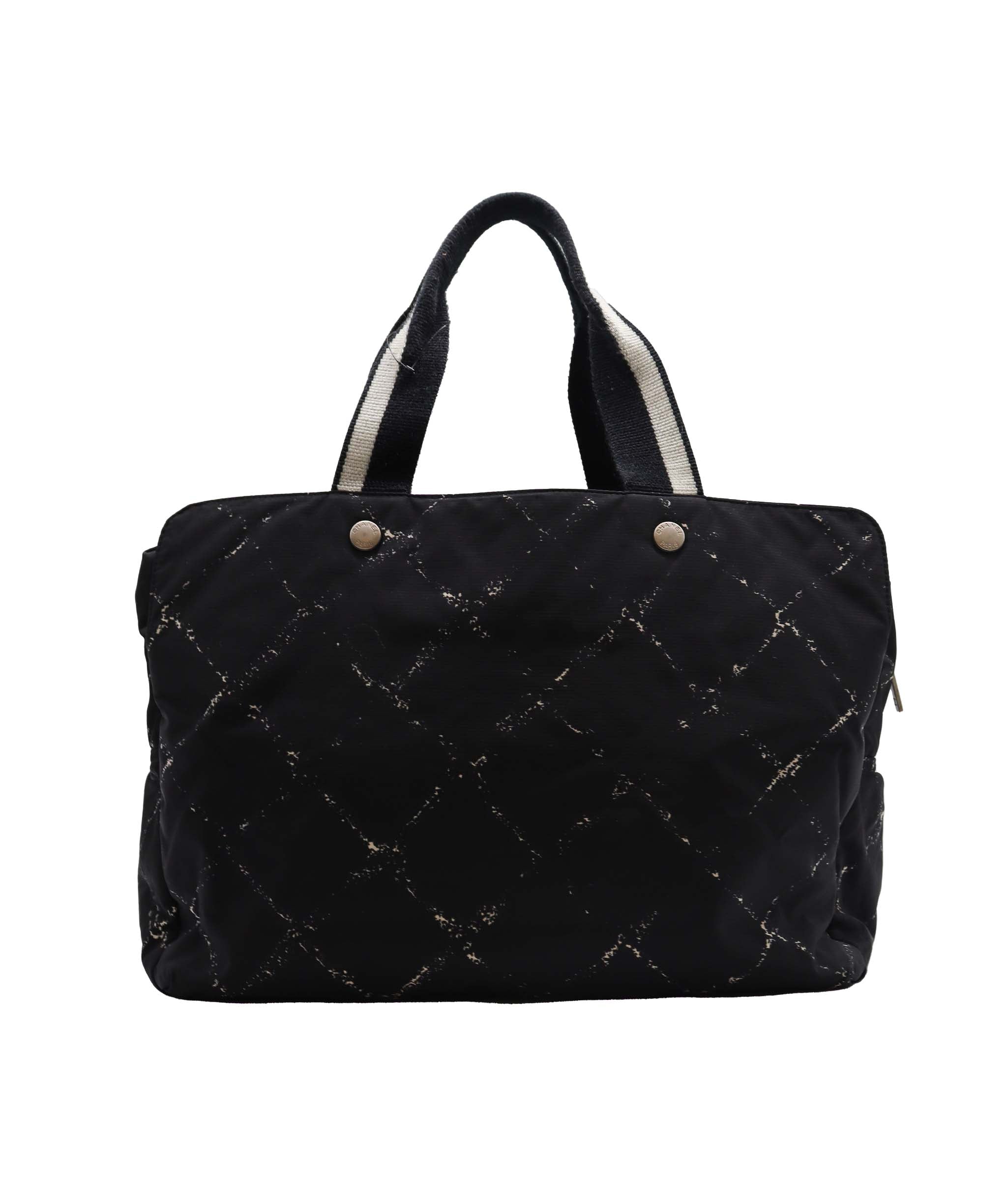 Chanel Black fabric Travel Tote Bag AGC2038