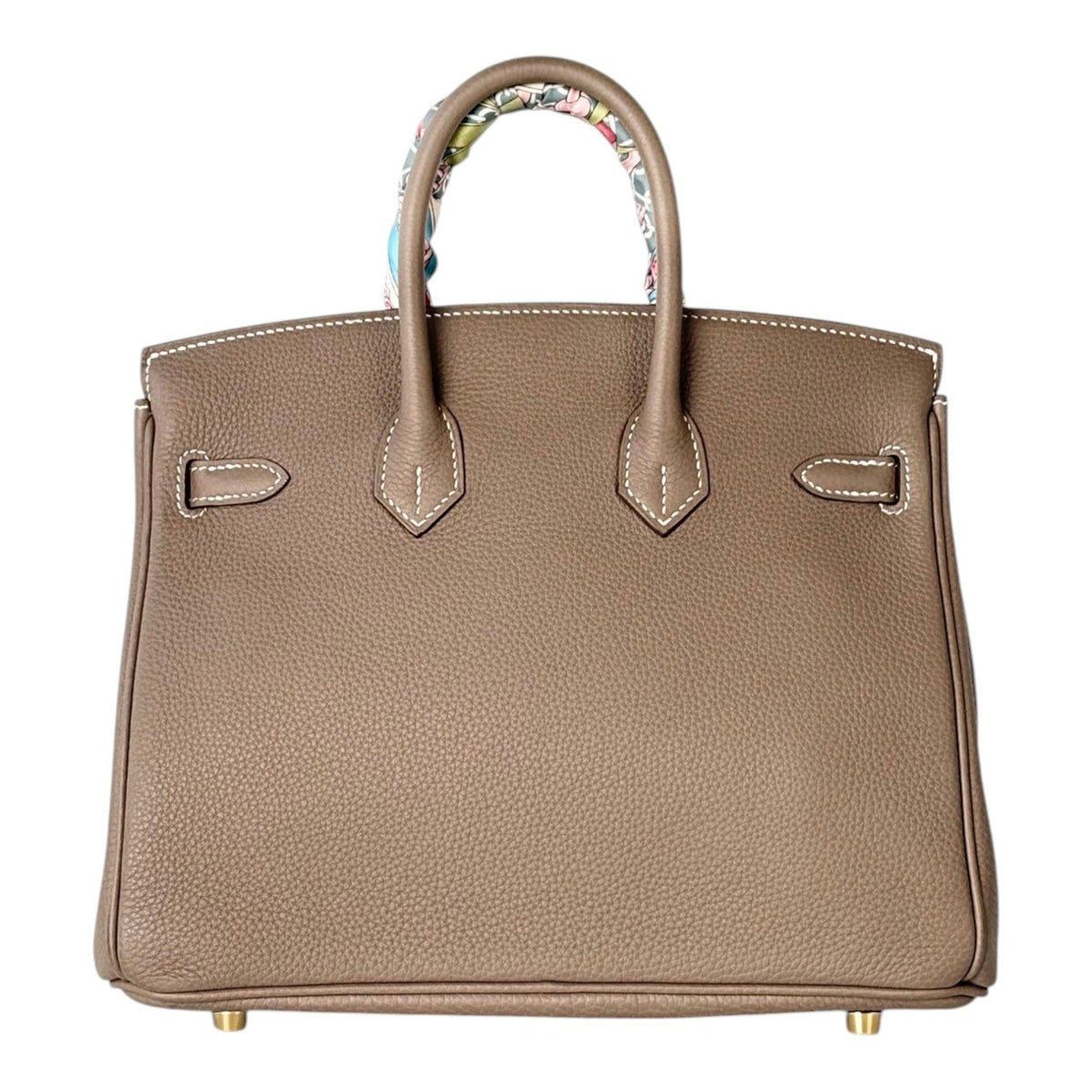 Hermes Birkin 25cm Bag in Etoupe Togo with GHW - Full Set