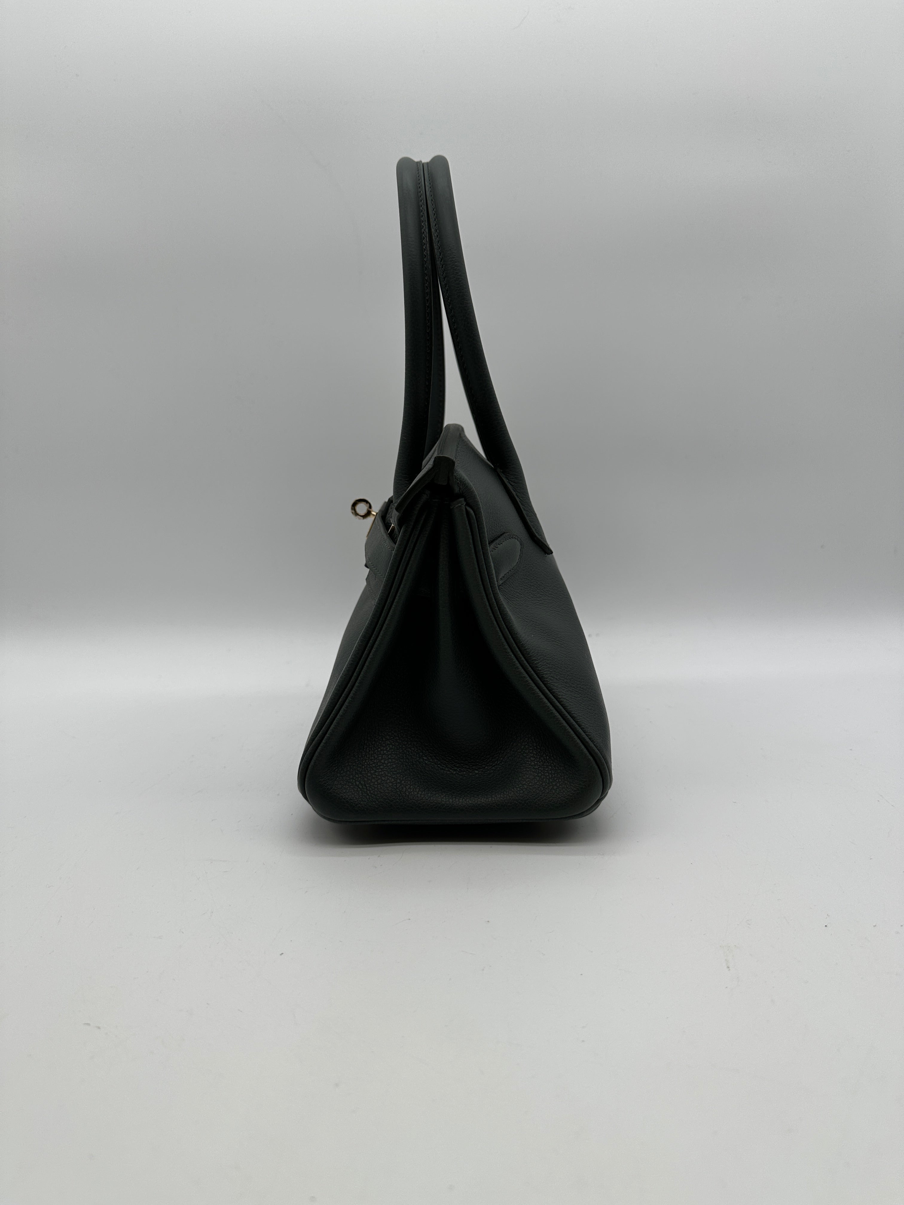 Hermès Birkin Shoulder 29 Vert Mangrove Evercolor Permabrass Hardware