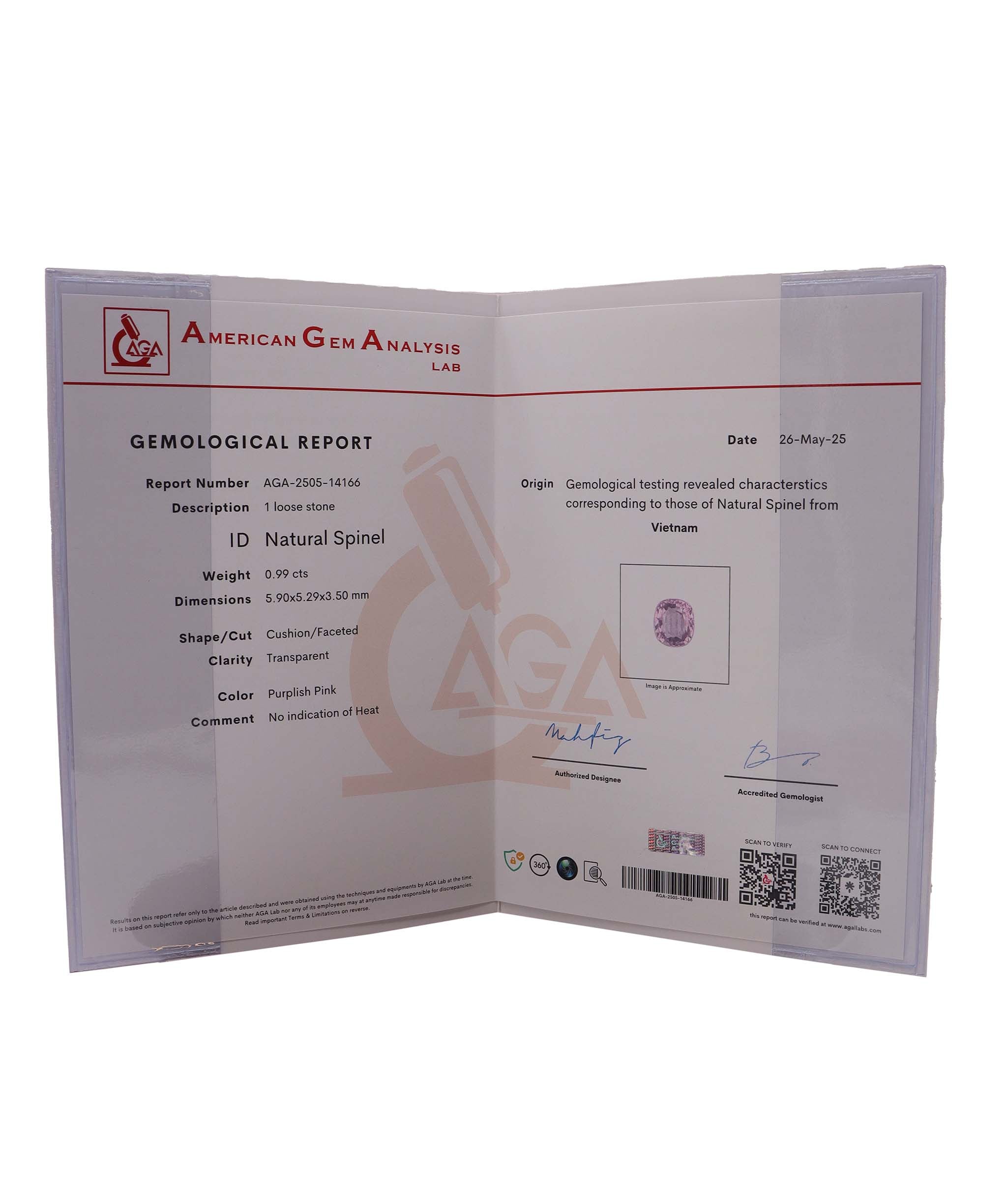 1.97ct pink spinel and green brazilian paraiba dust size 55 WG Ring  DXBS5659