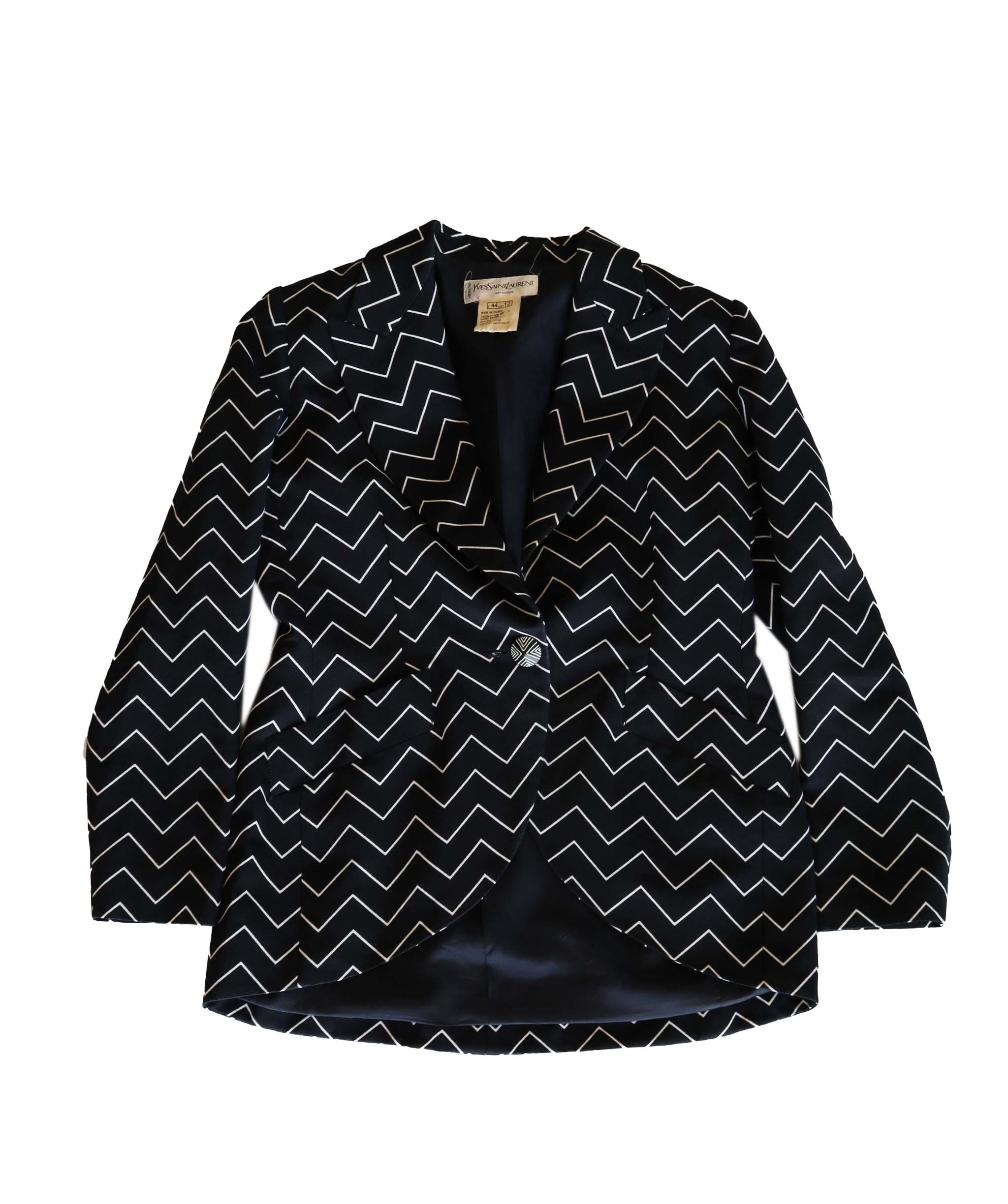 Yves Saint Laurent Zigzag Cotton Jacket - AGC1835