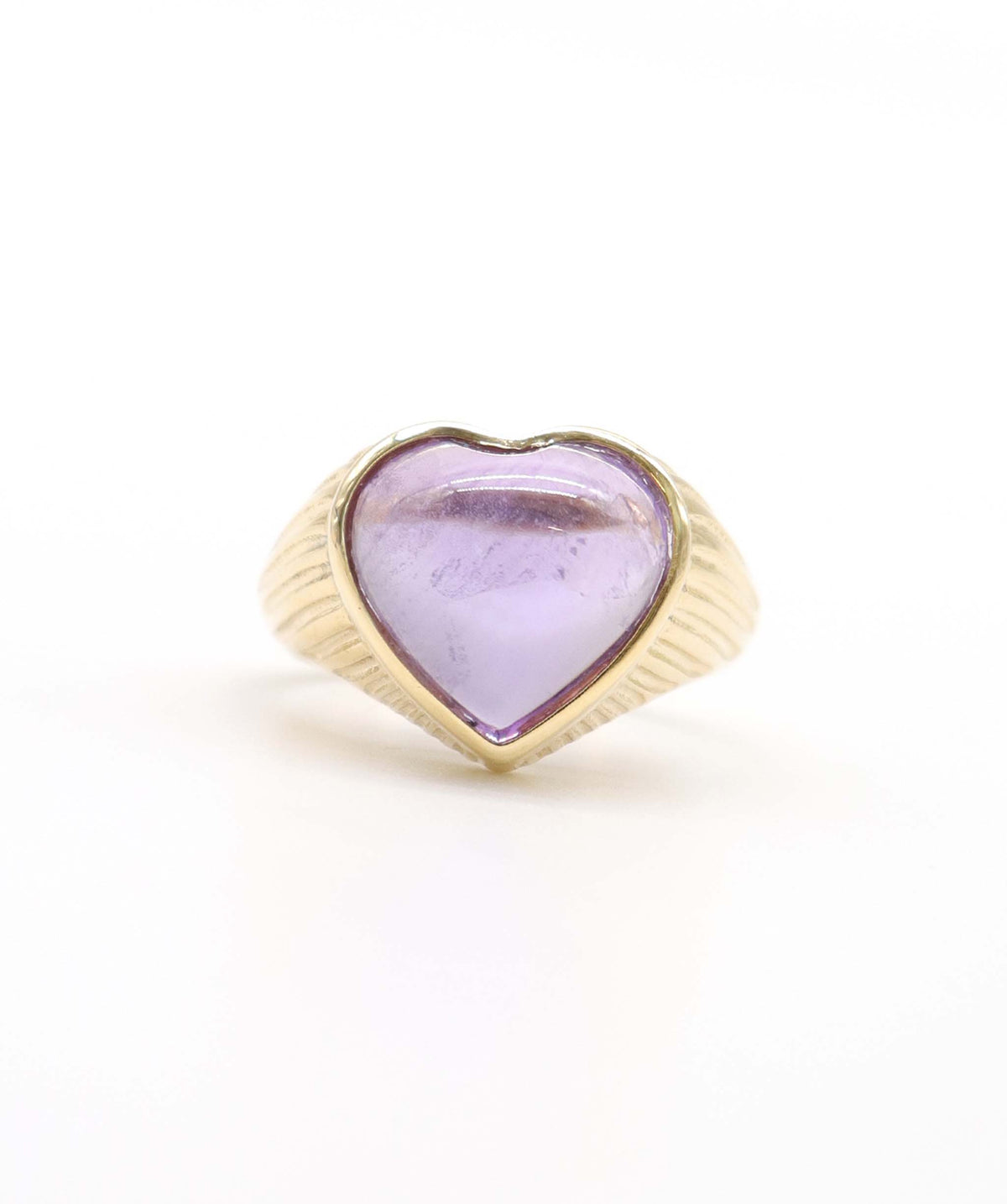 The power Heart amethyst Cabs Ring DXBS6859 silver