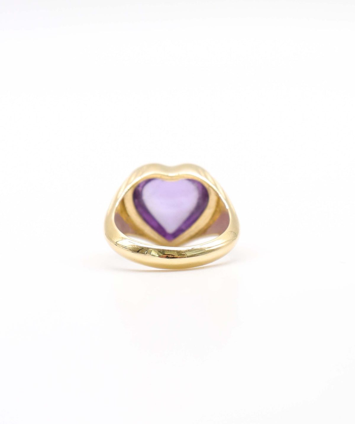 The power Heart amethyst Cabs Ring DXBS6859 silver