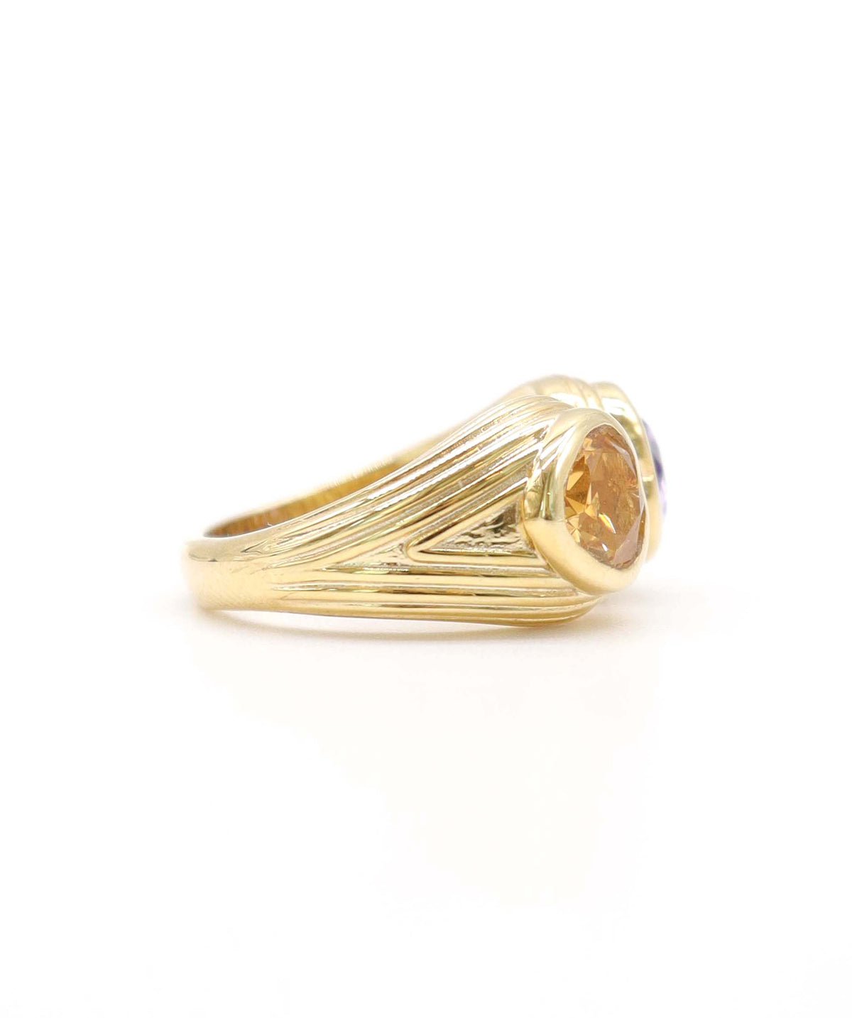 Silver  Double Heart Ring DXBS6869