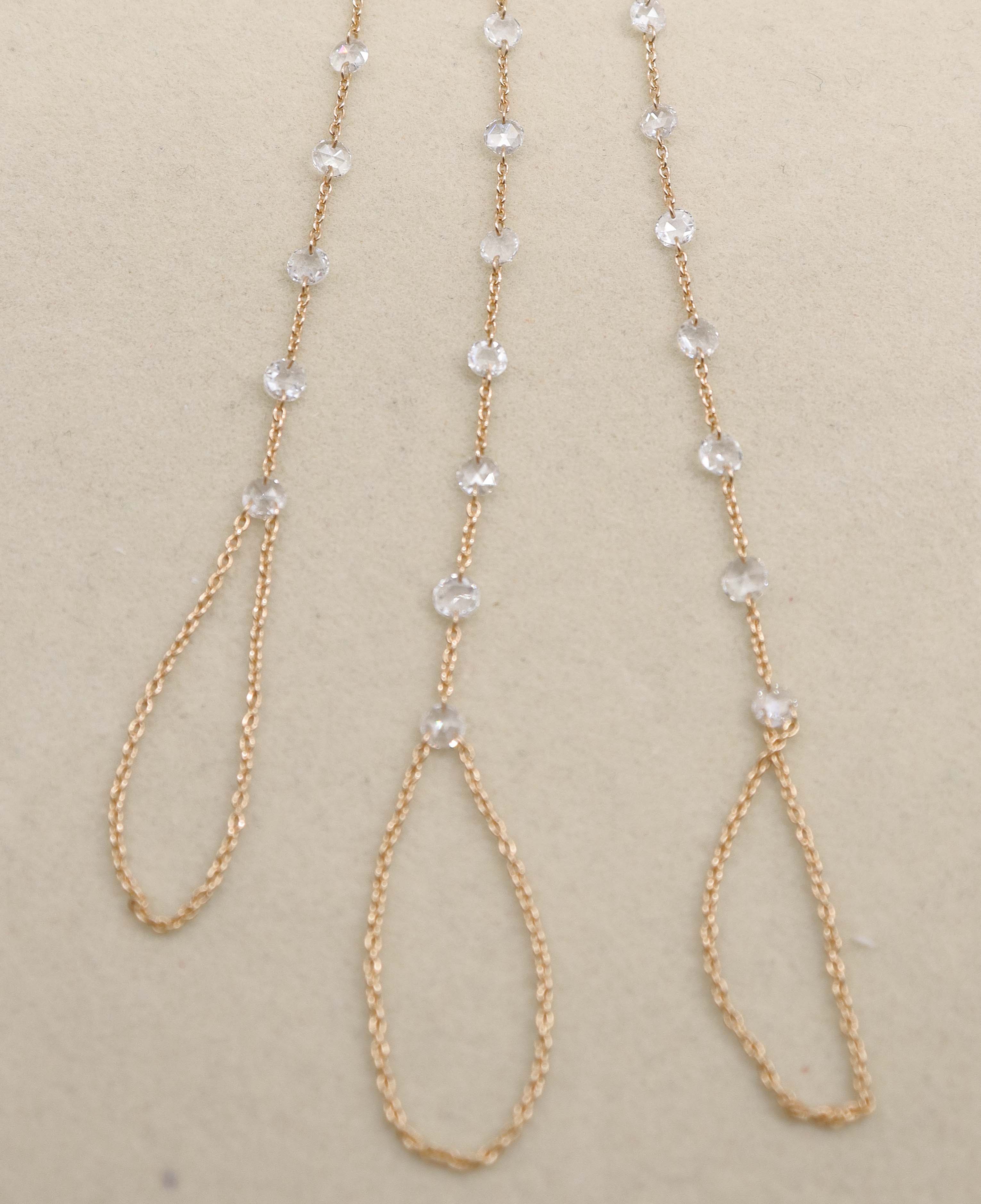 Luxury Promise White Rosecut 3DRIL TW:2.43CT GOLD:2.82G B3378