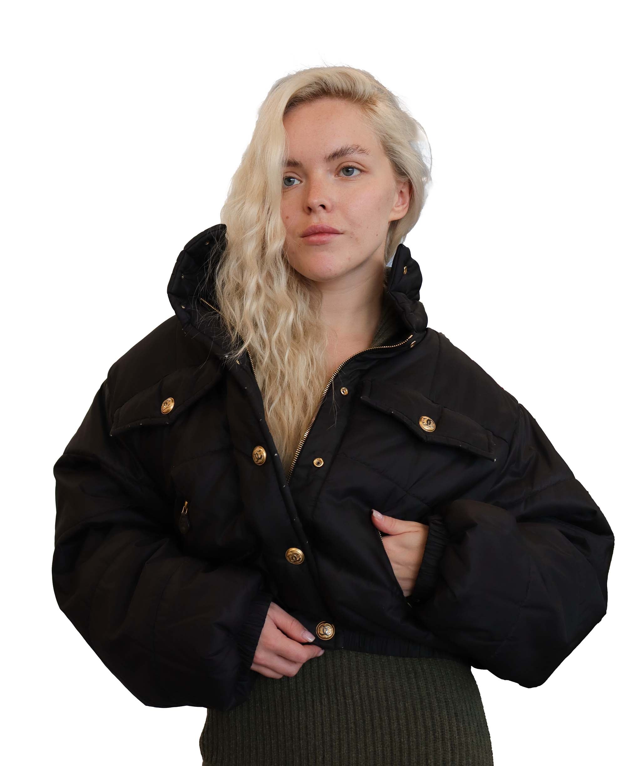 Chanel black down jacket - DXBS2548