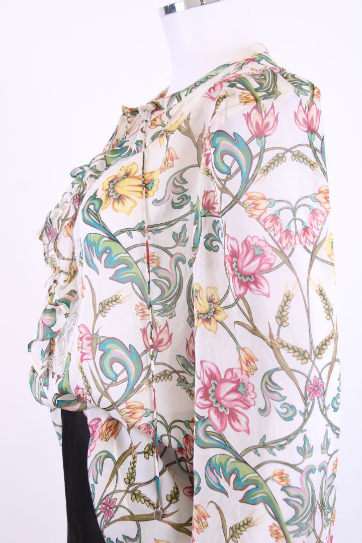 Roberto Cavalli Blouse Cream Floral 14