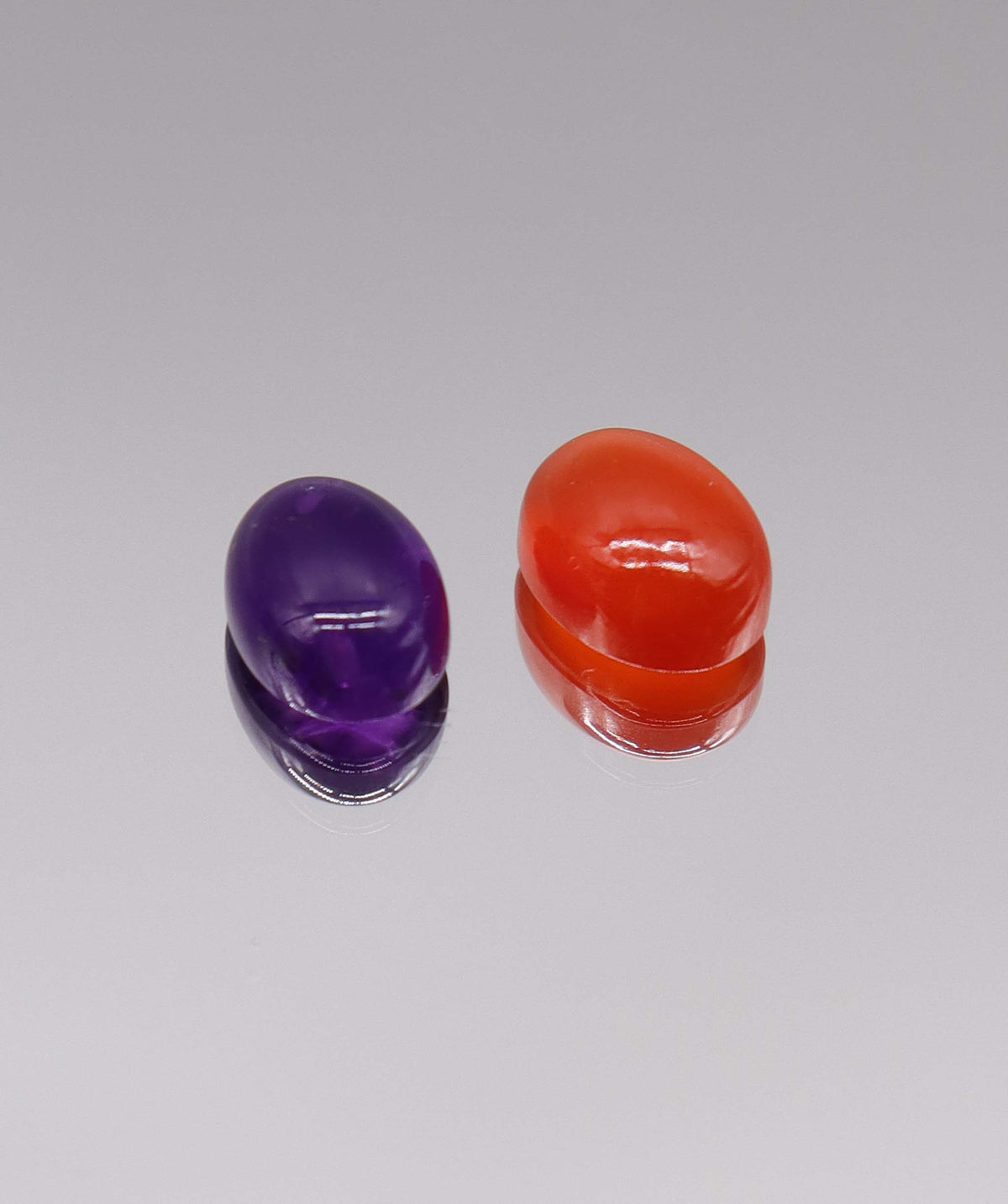 Carnelian With Af Amethyst 6X8 Oval Cabs DXBS6811