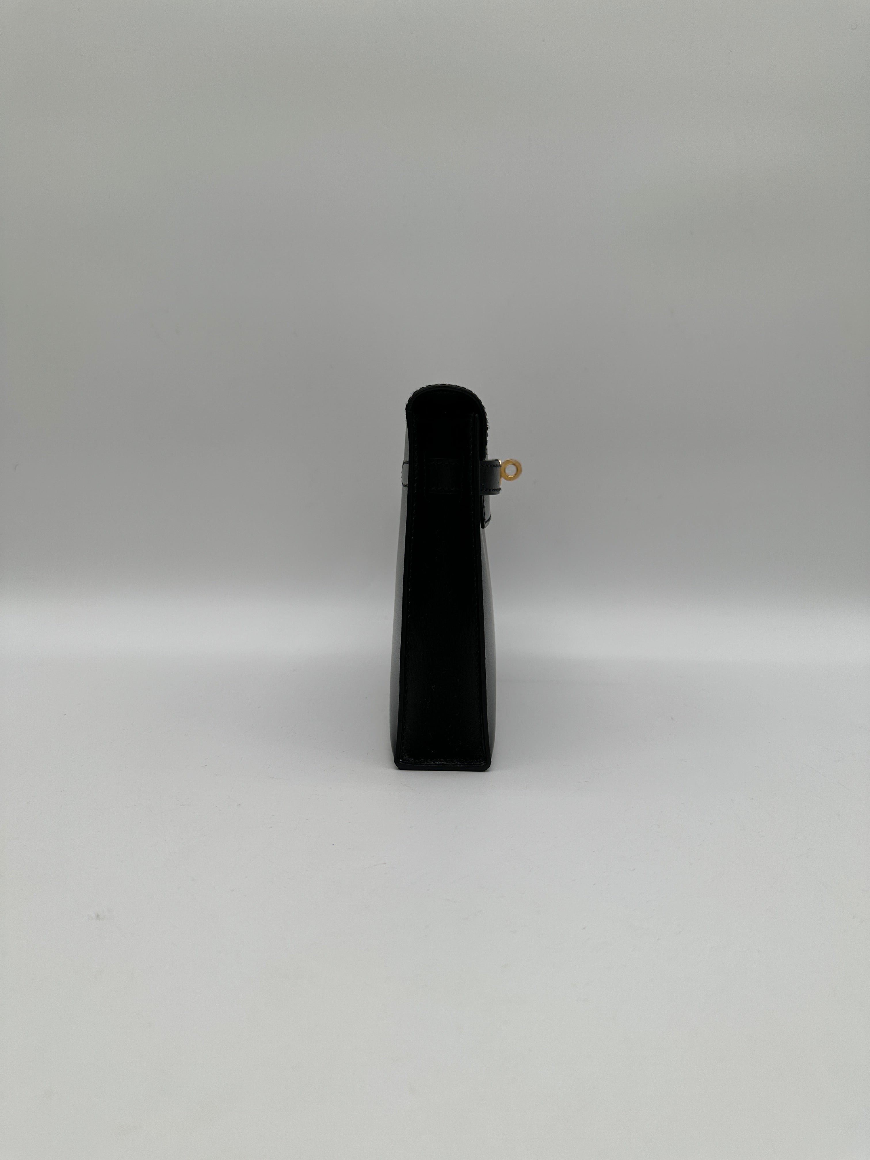 Hermès Kelly Elan Black Box Gold Hardware