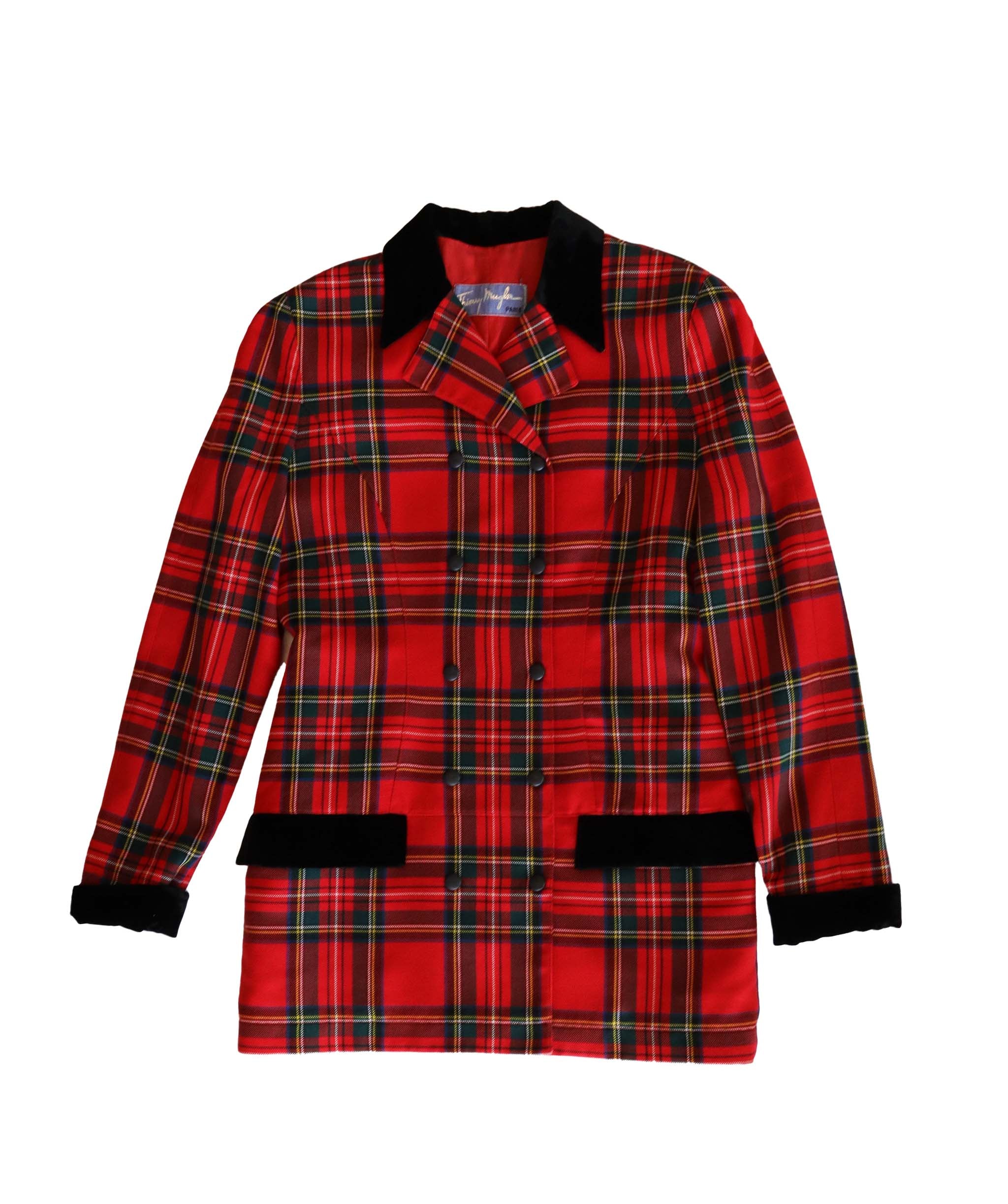 Thierry Mugler Red Tartan Jacket - AGC1793