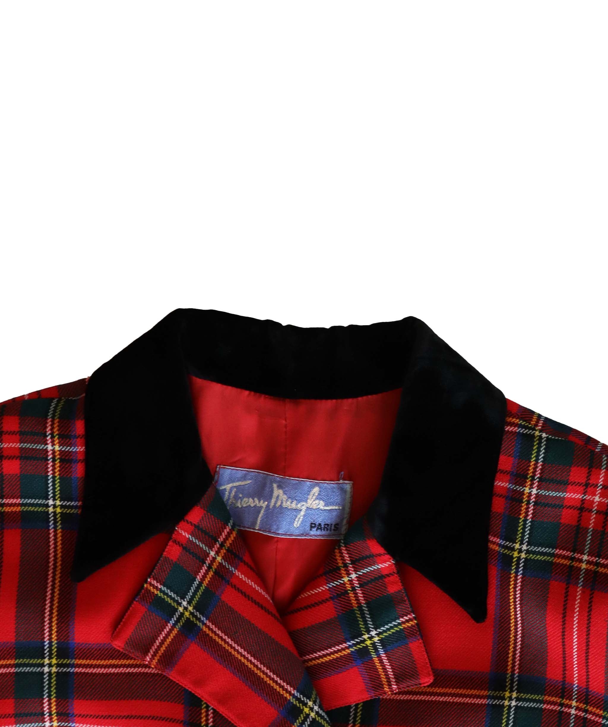 Thierry Mugler Red Tartan Jacket - AGC1793