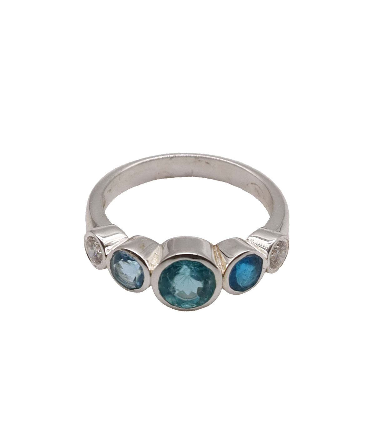 Silver Half Bubble Ring DXBS6882