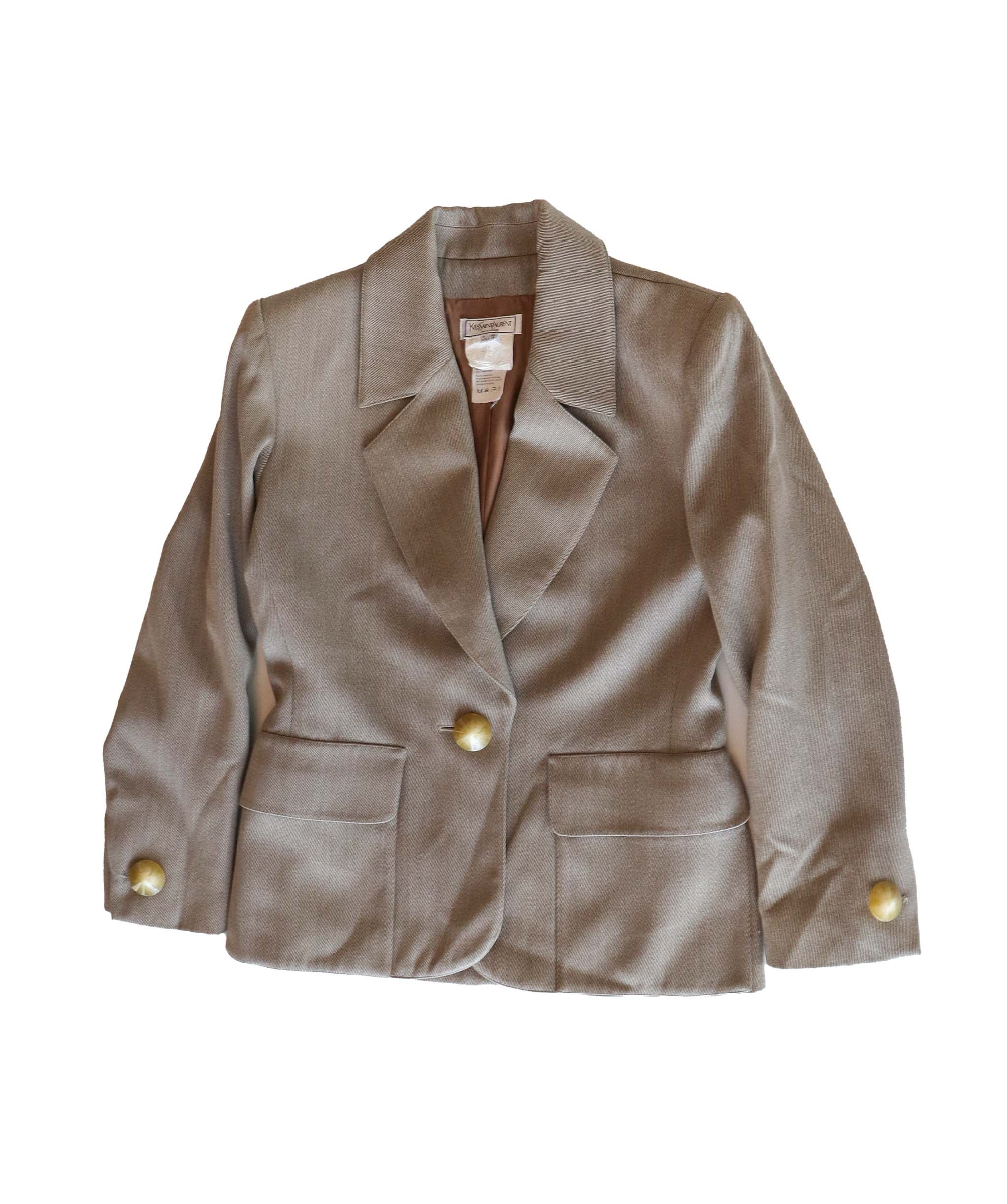 Yves Saint Laurent Beige Wool Jacket - AGC1813