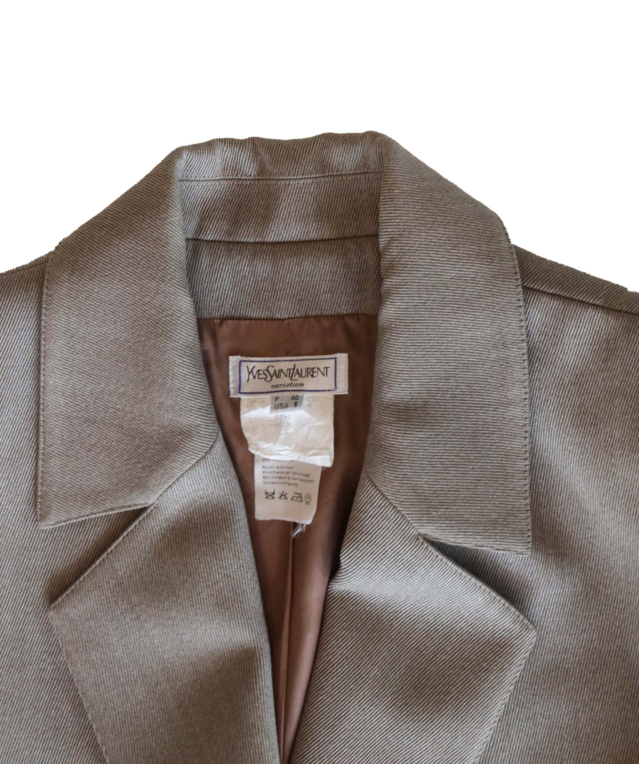 Yves Saint Laurent Beige Wool Jacket - AGC1813