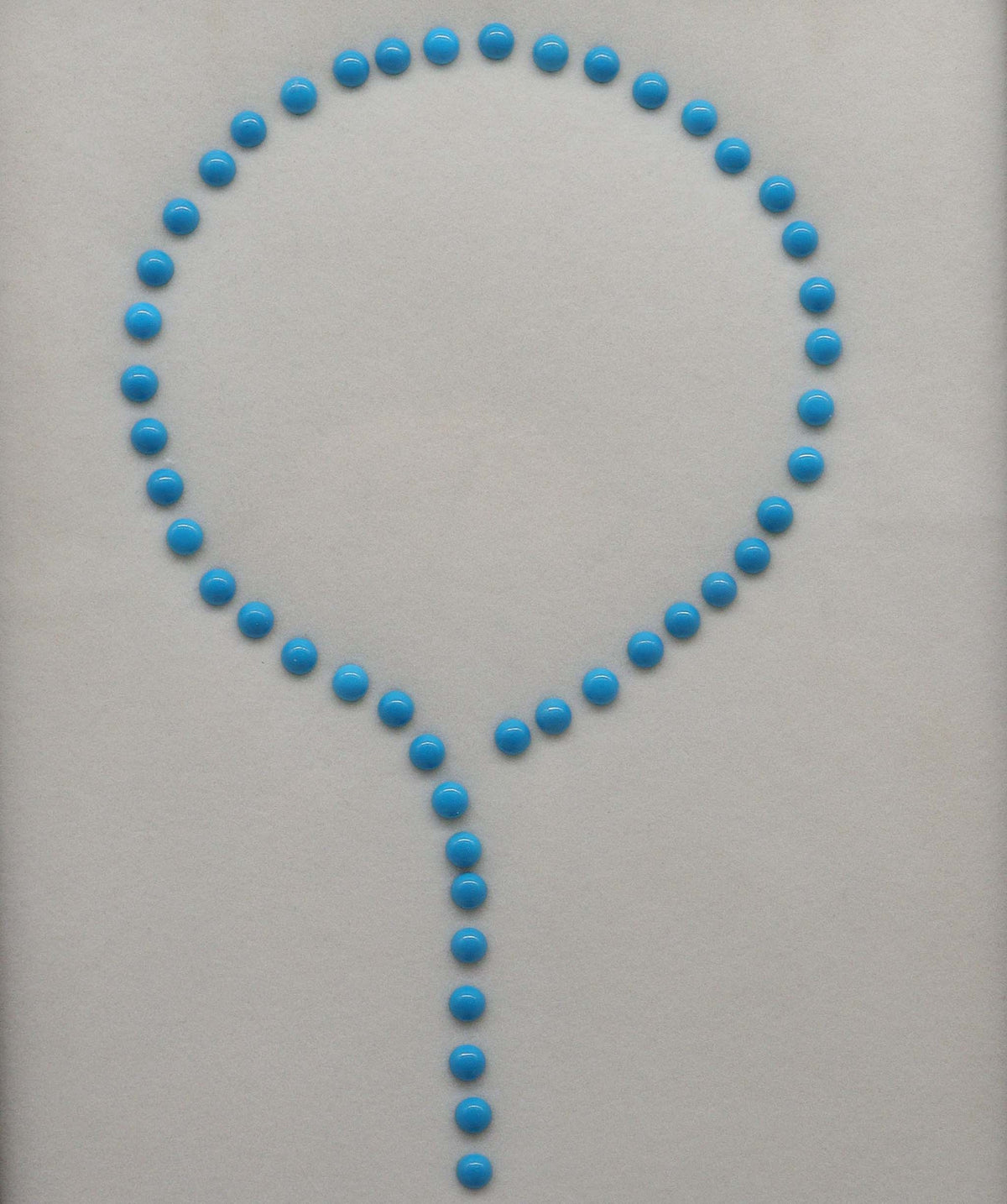 Turquoise Bubble Necklace DXBS6876 with setting silver