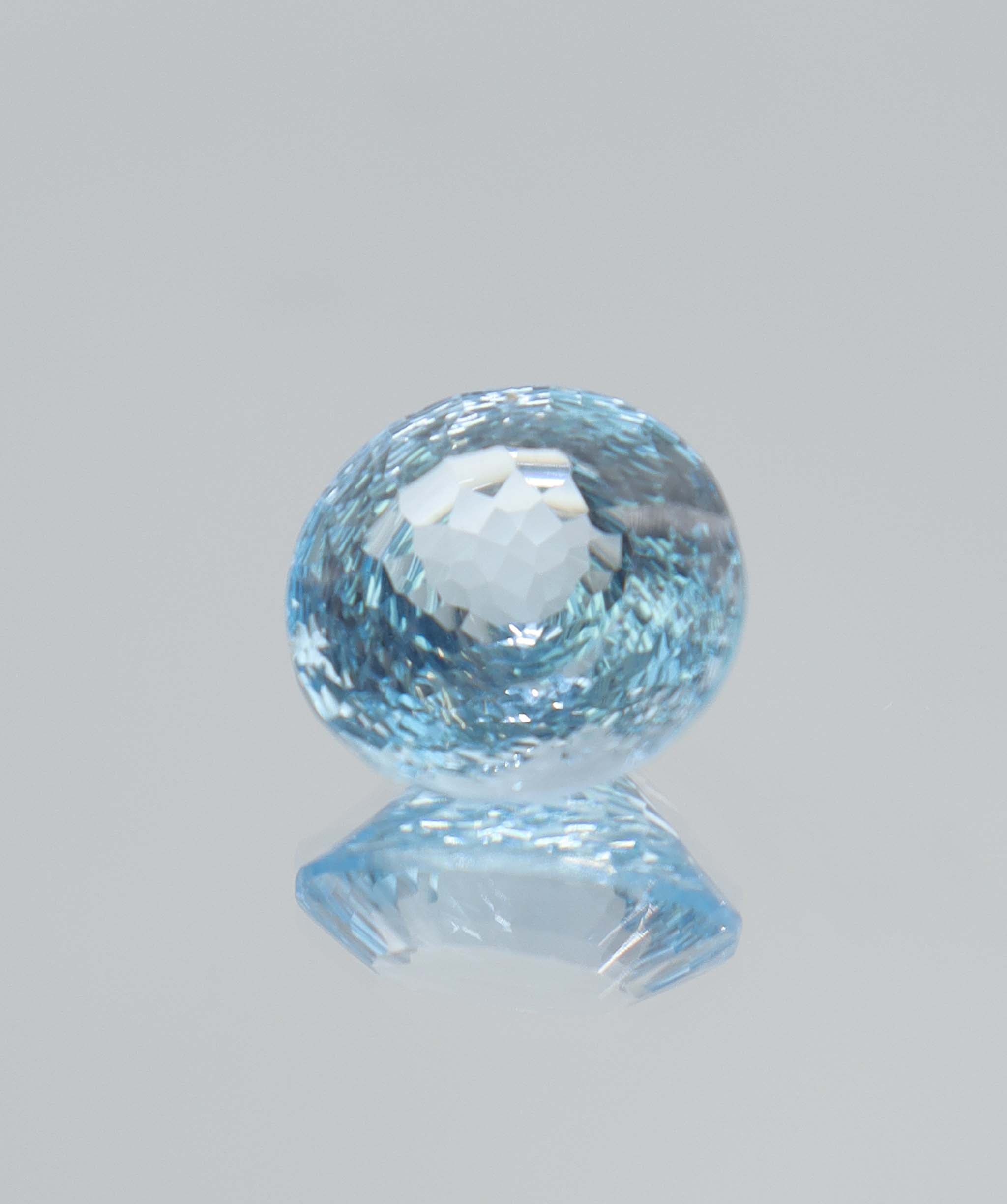 12.92ct Blue Topaz Fantasy Round DXBCS5108