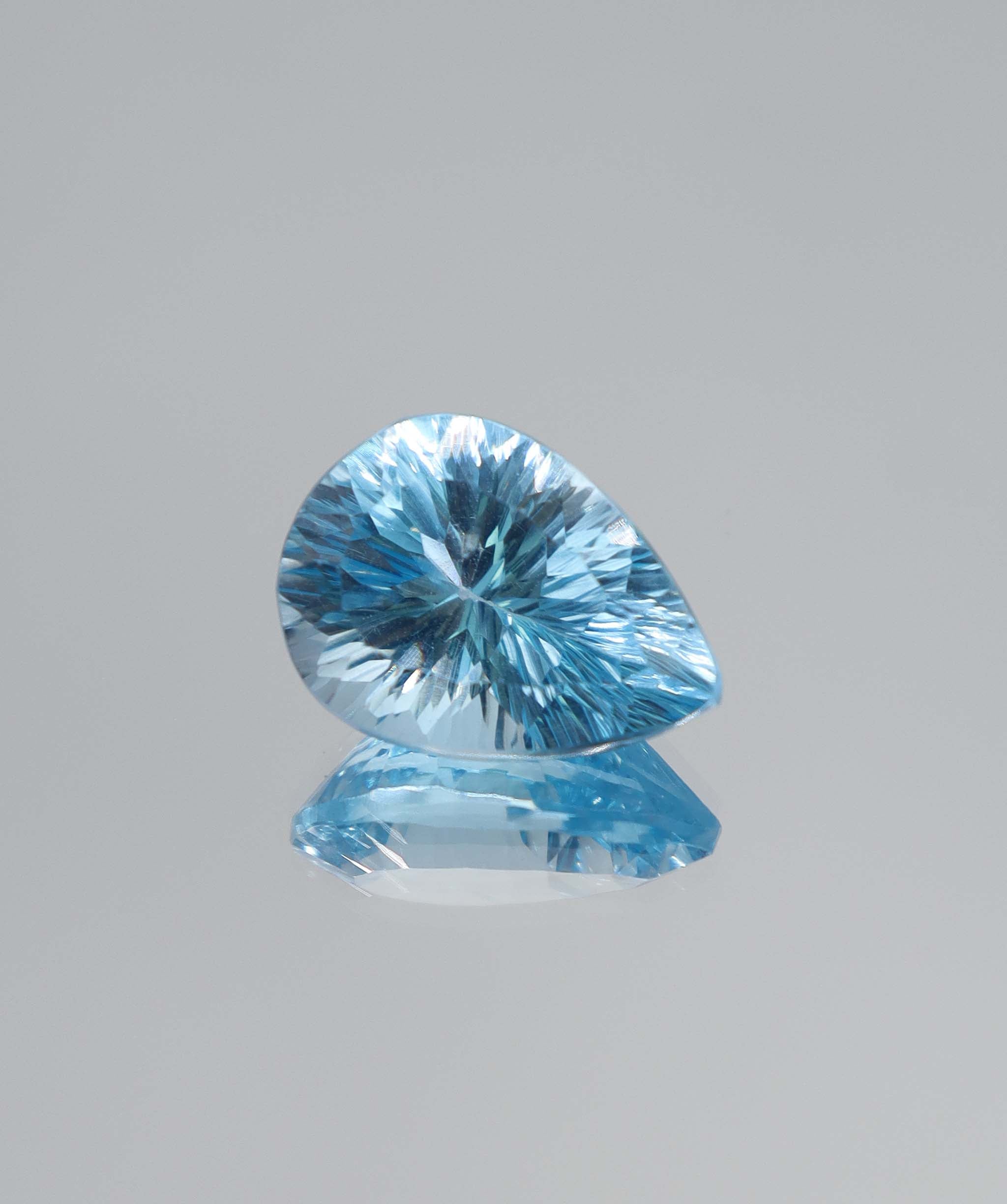 13.05ct Blue Topaz Fantasy Pear DXBCS5105