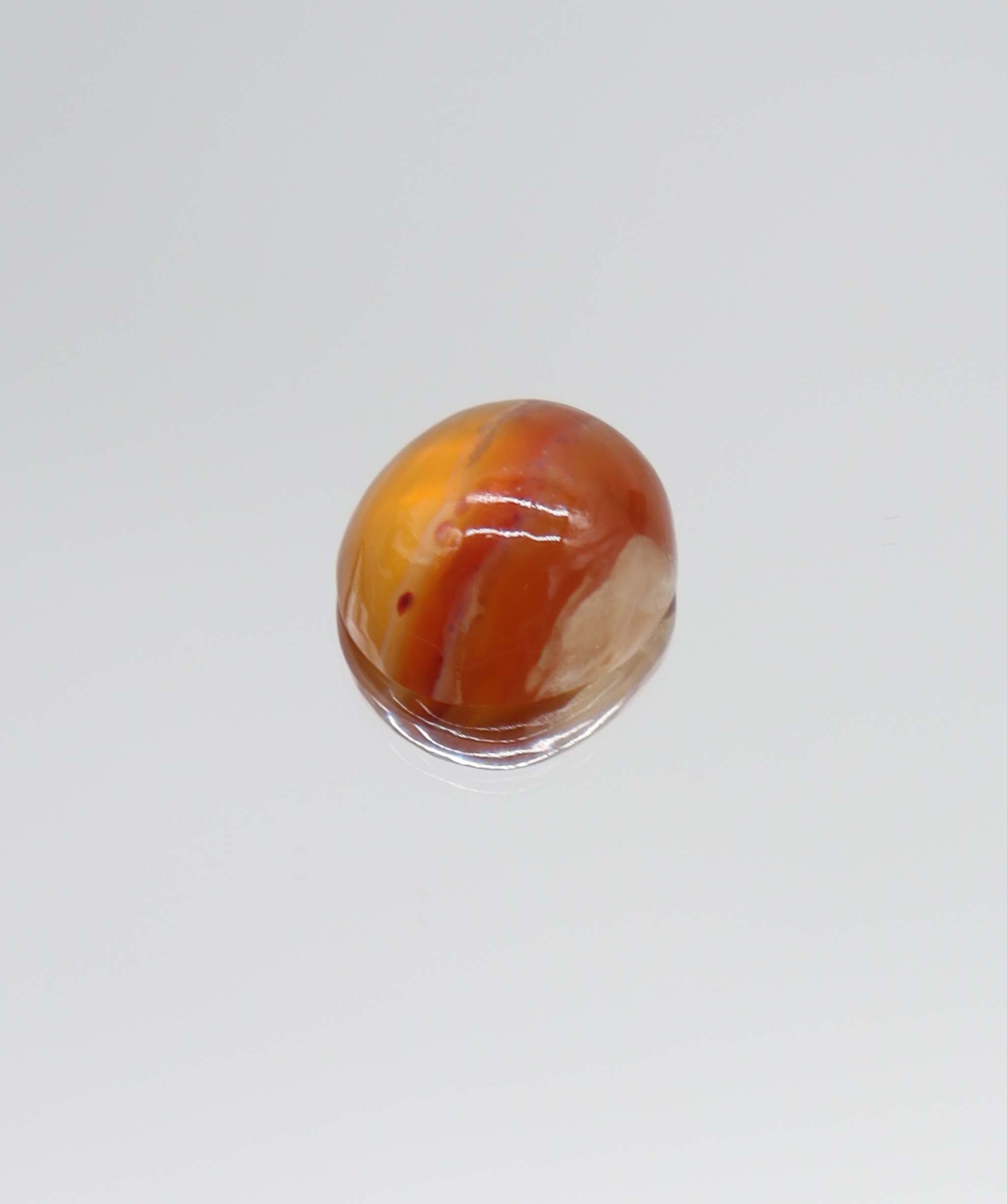 5.57ct Agate Cabochon with laboratory certification DXBCS5775