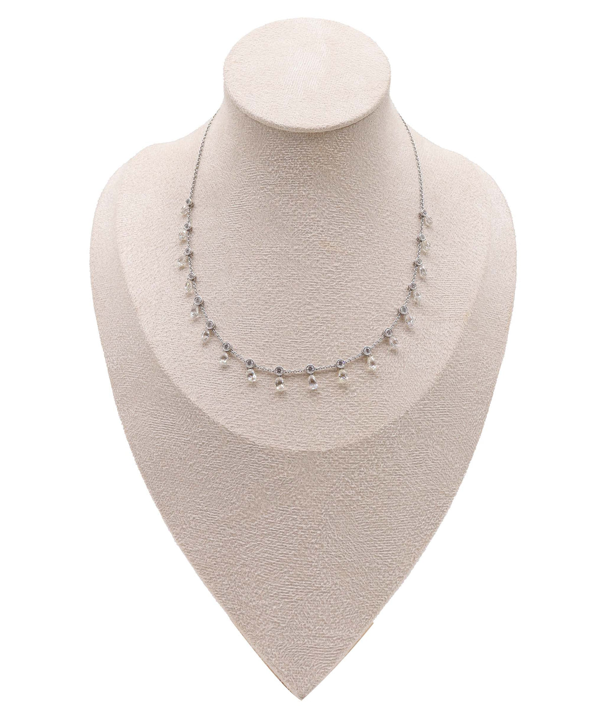 9.97ct Briolette Diamond Necklace SPG010