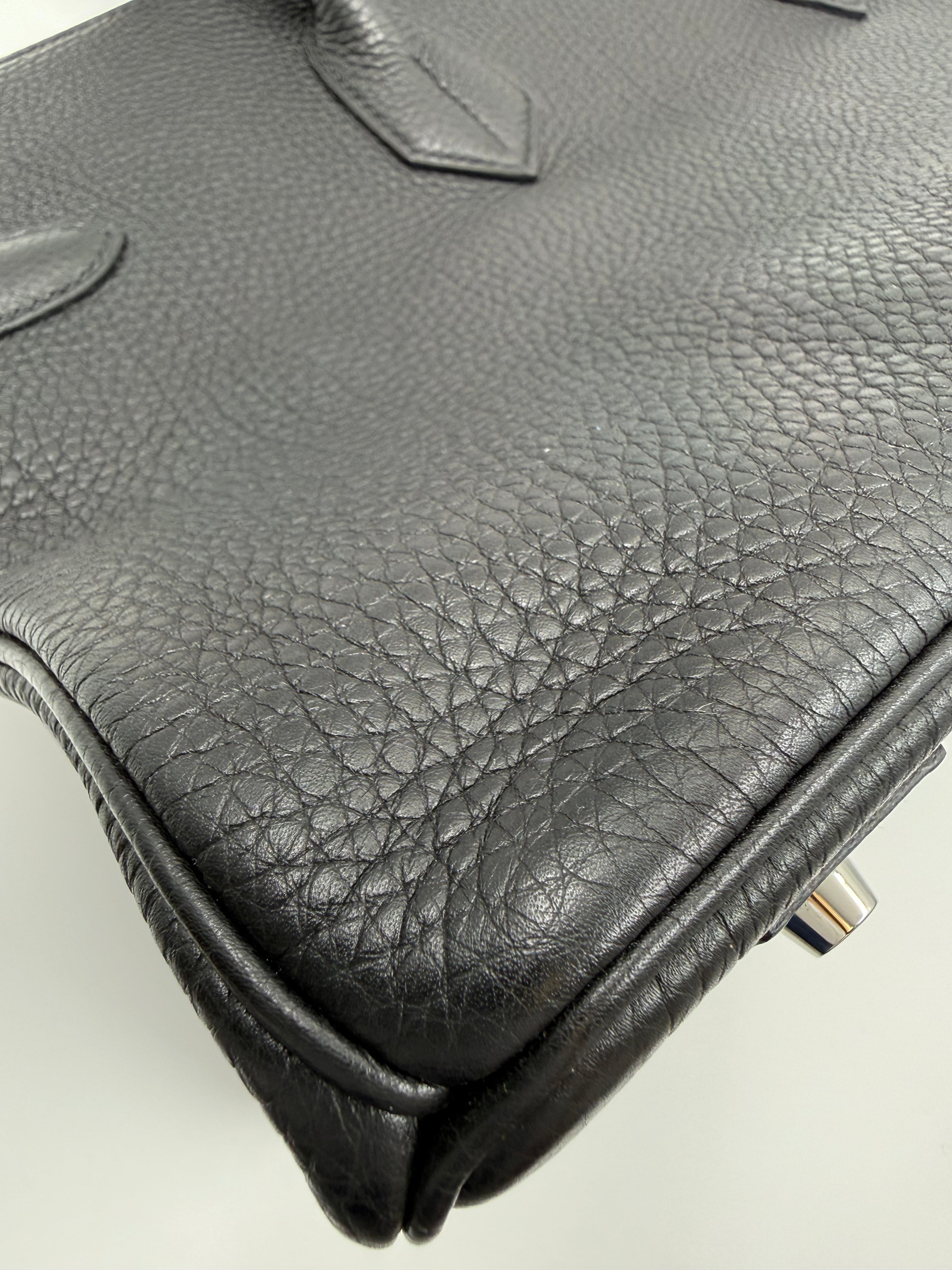 *LONDON LOCATED* PRELOVED HERMÈS JPG SHOULDER BIRKIN BLACK Togo Leather with Palladium Hardware