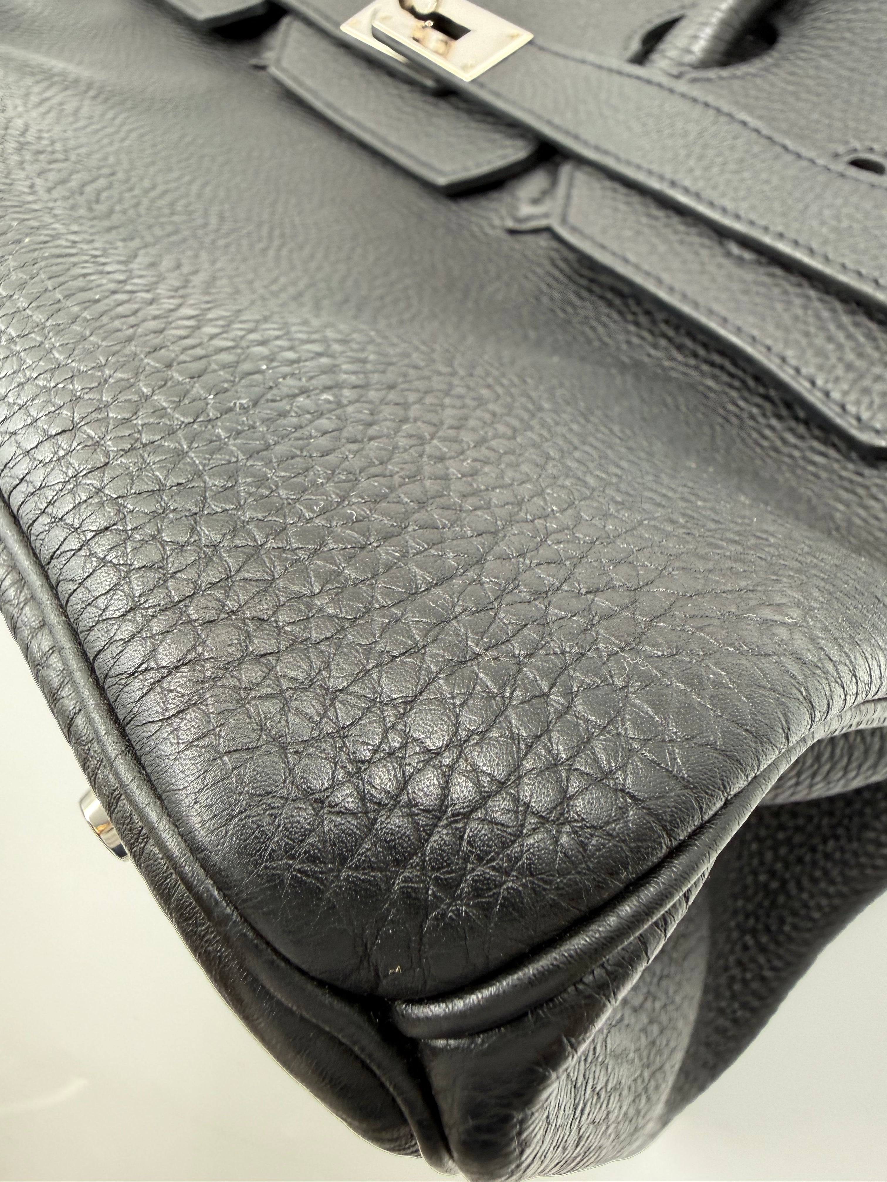 *LONDON LOCATED* PRELOVED HERMÈS JPG SHOULDER BIRKIN BLACK Togo Leather with Palladium Hardware