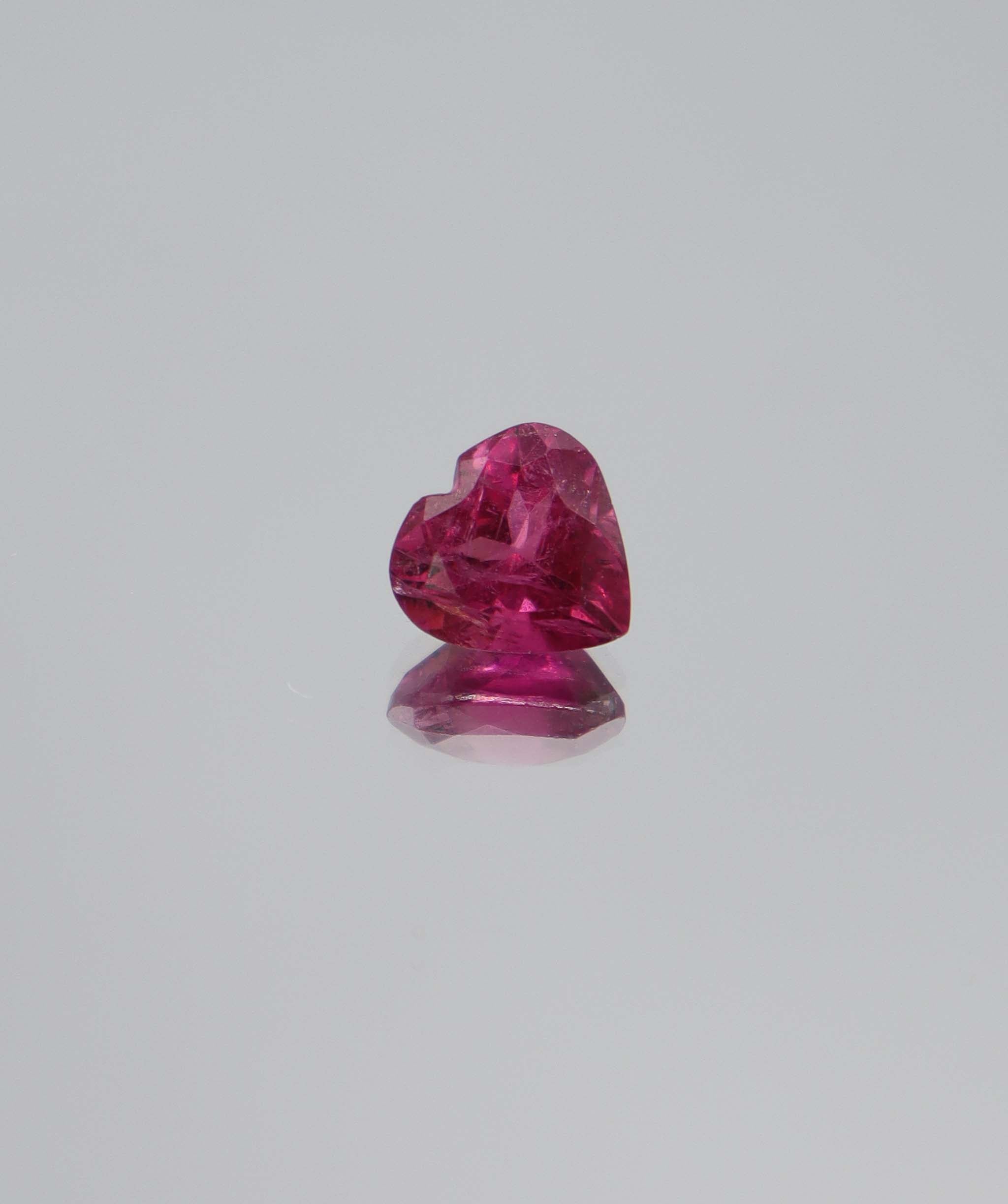 1.68ct Vivid Pink Tourmaline Heart DXBCS5282