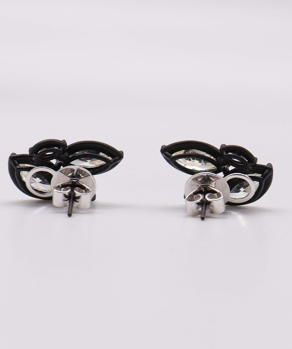 5.98ct Black Titanium Earrings SPG025