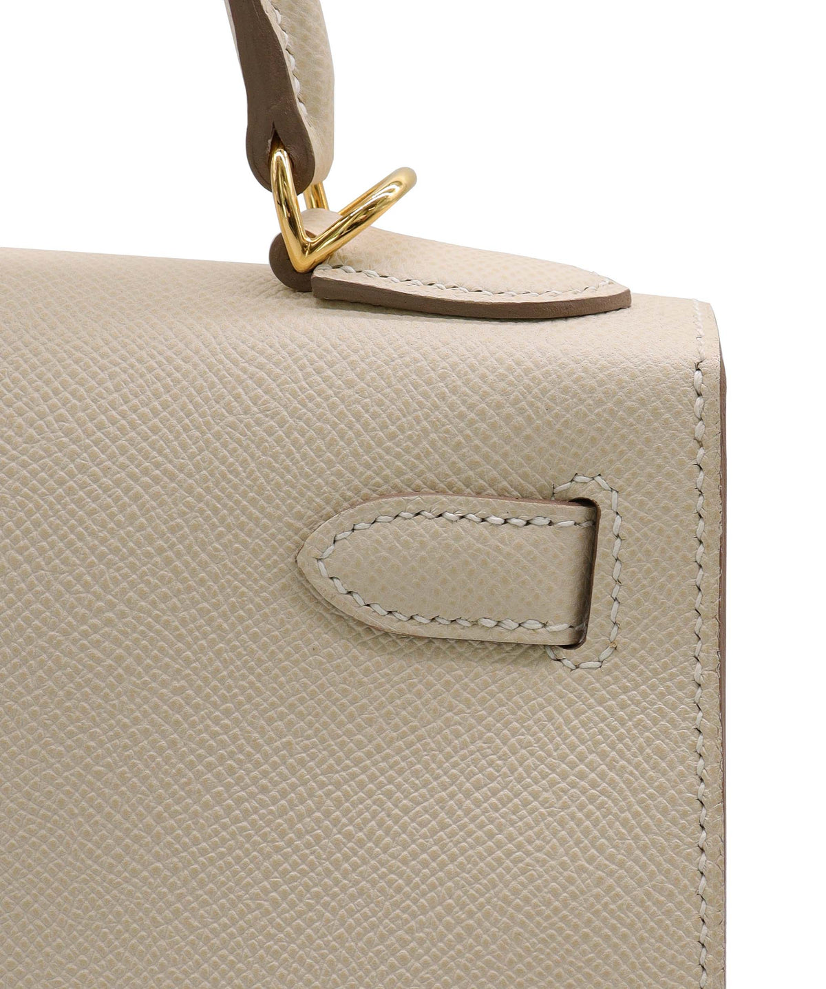 Hermes Kelly 28 Crae Epsom GHW  AGC4016