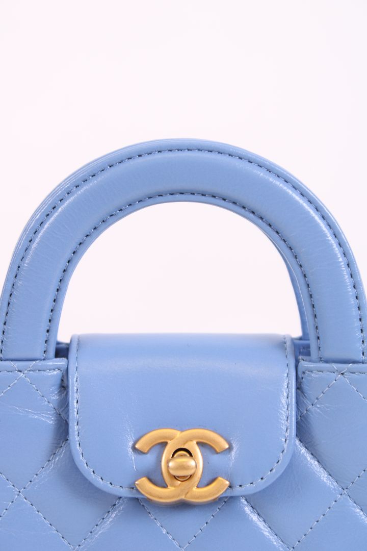 Chanel Micro Kelly Handbag Blue